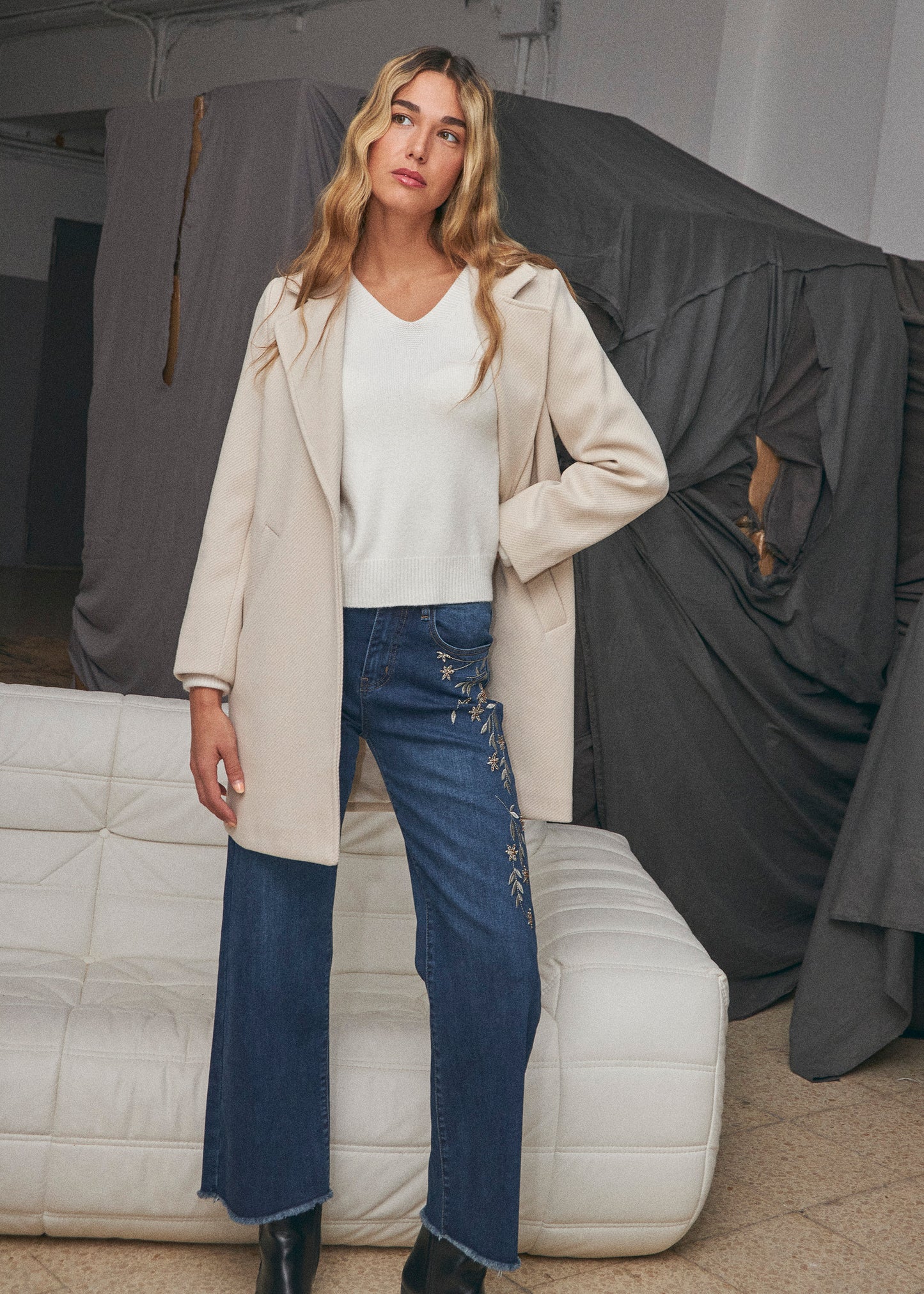 Herringbone coat