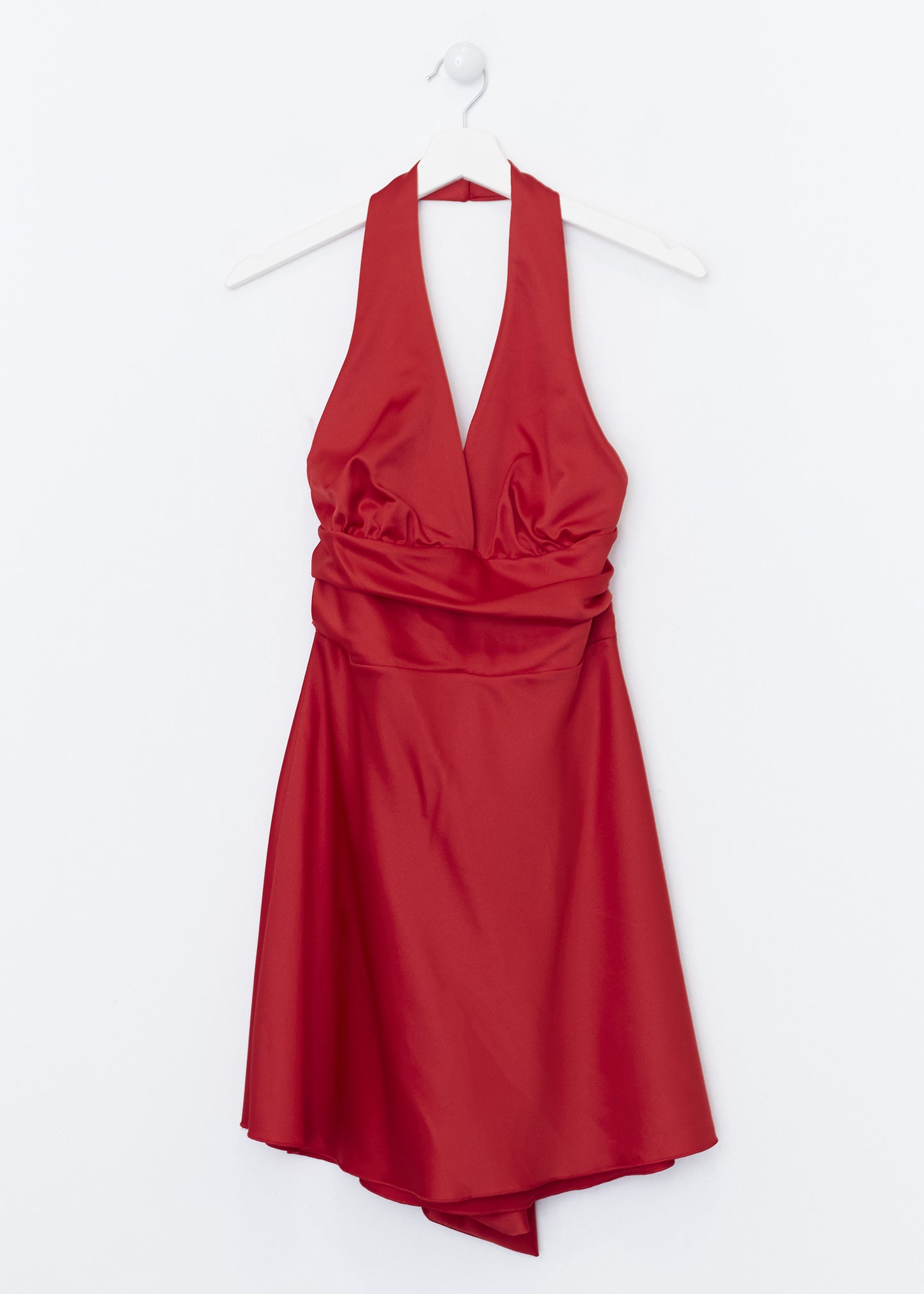 Short satin dress