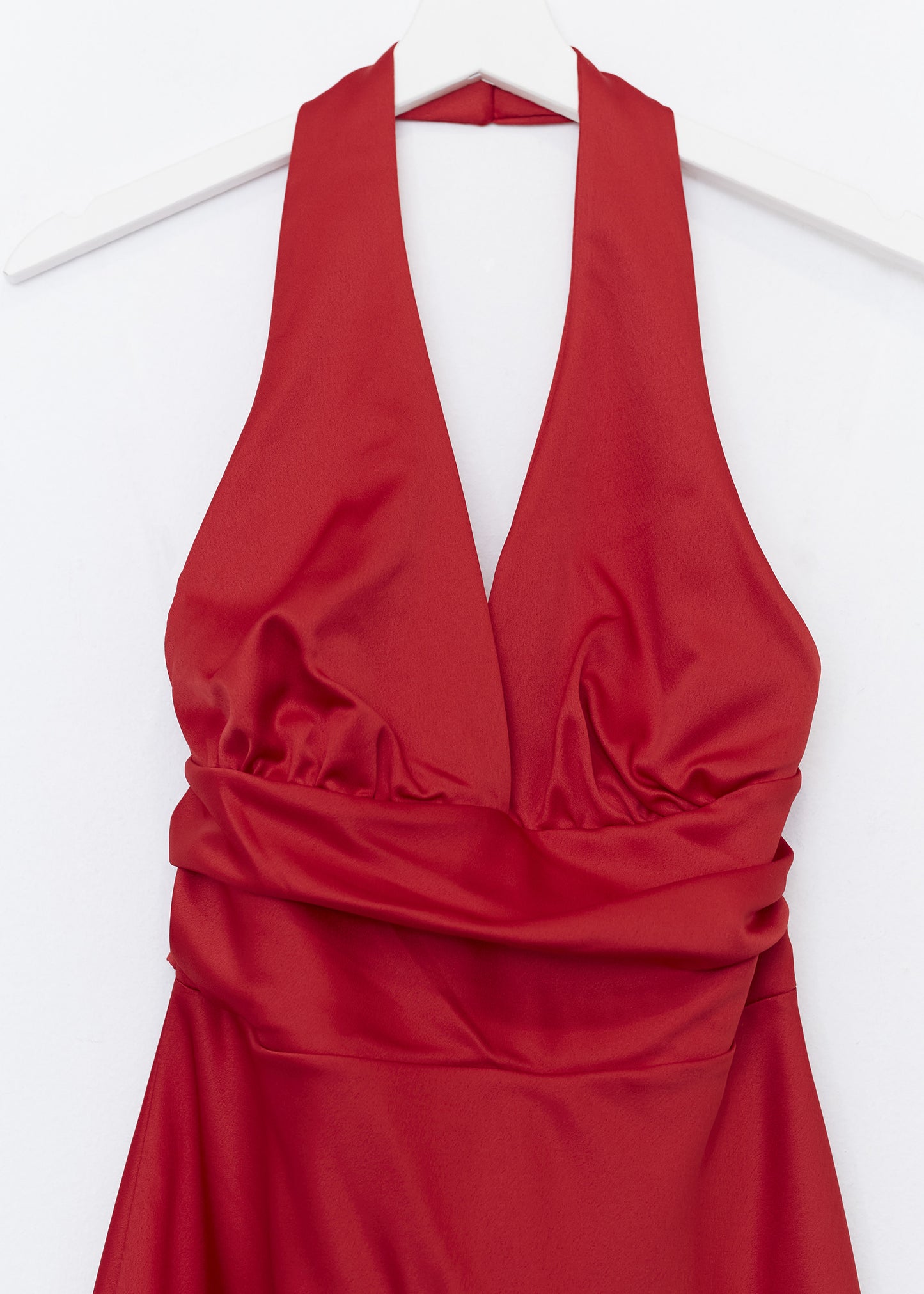 Short satin dress