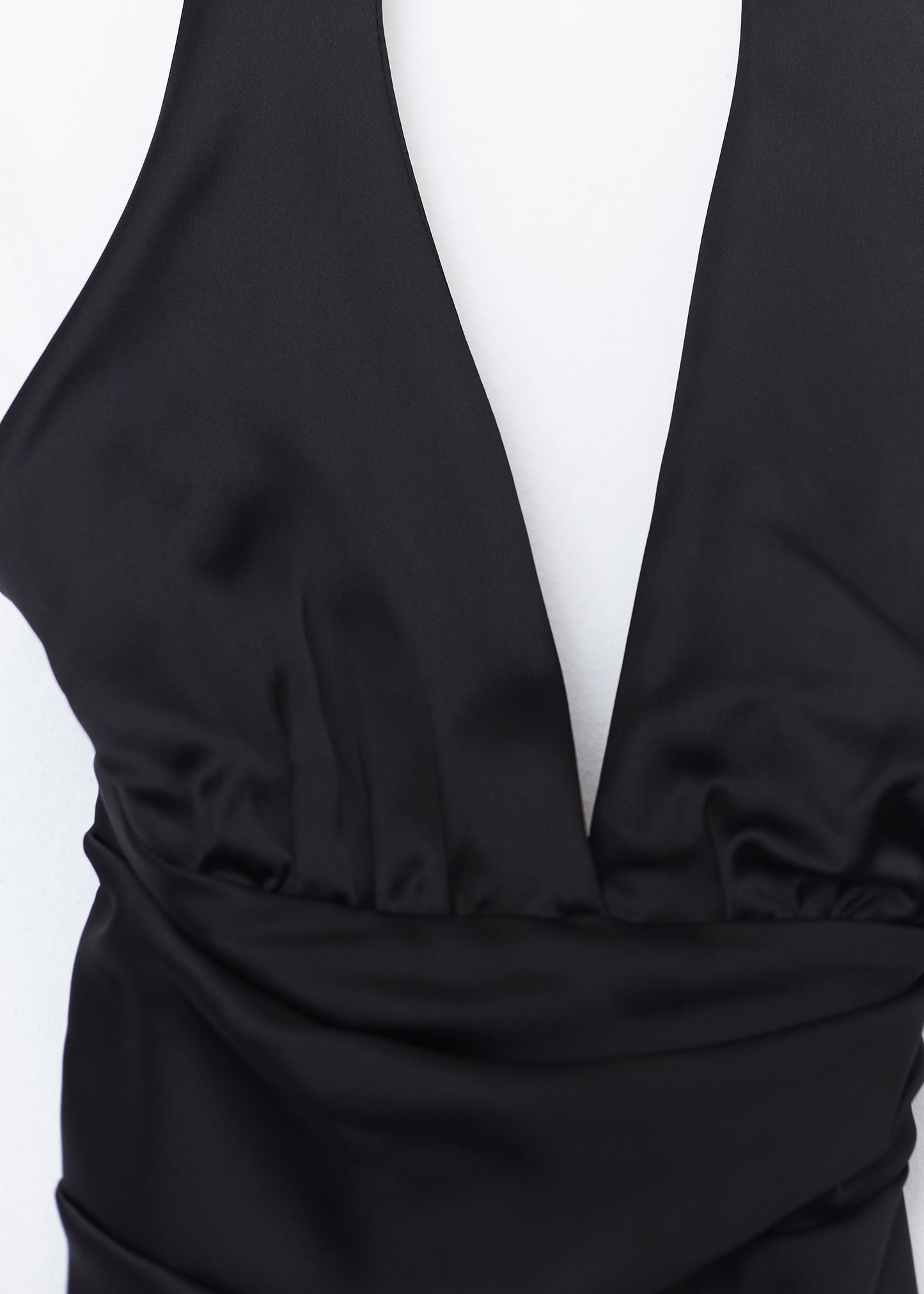 Short satin dress