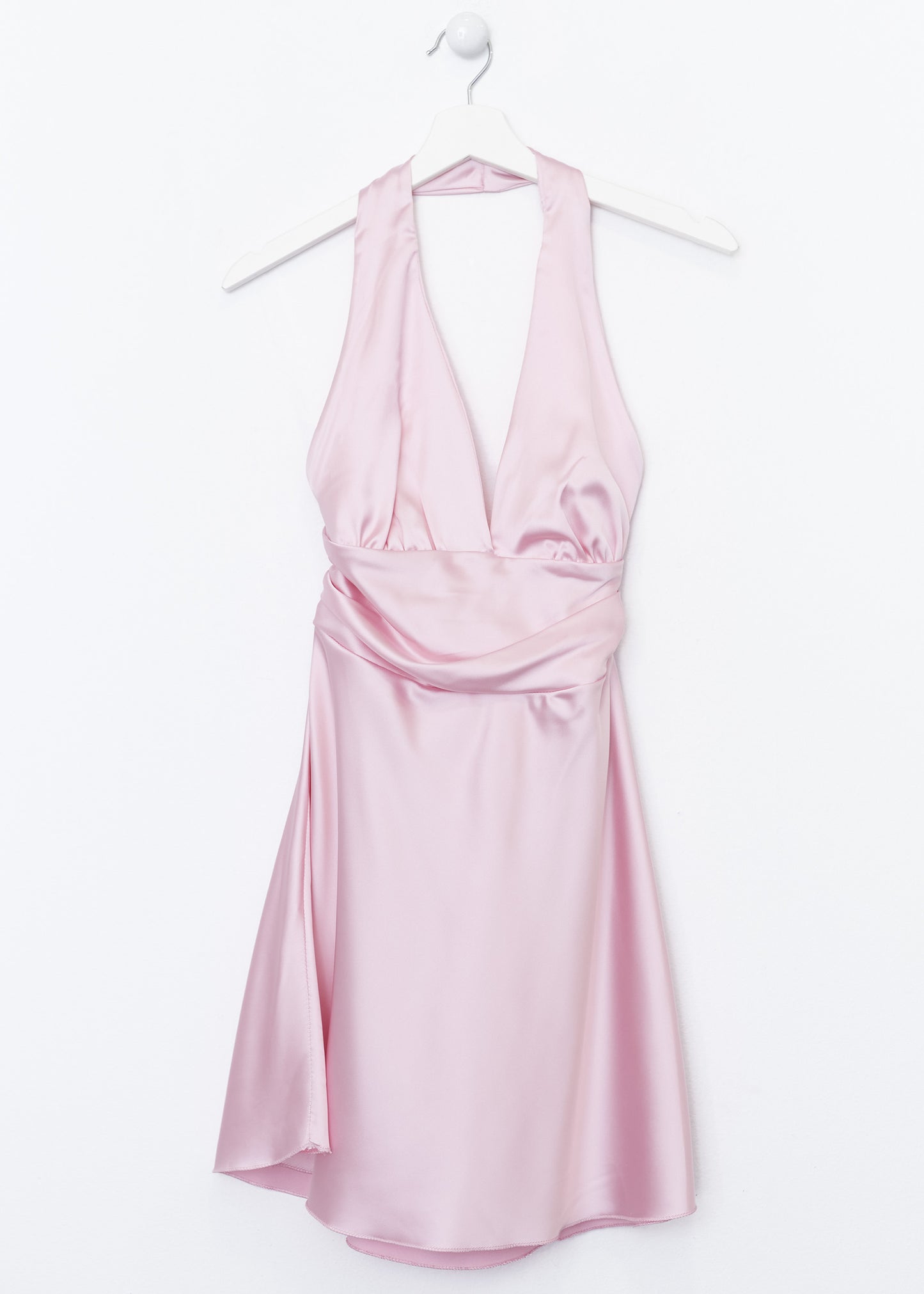 Short satin dress