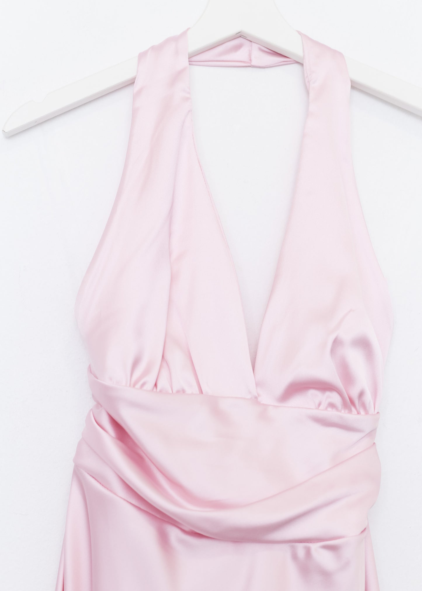 Short satin dress