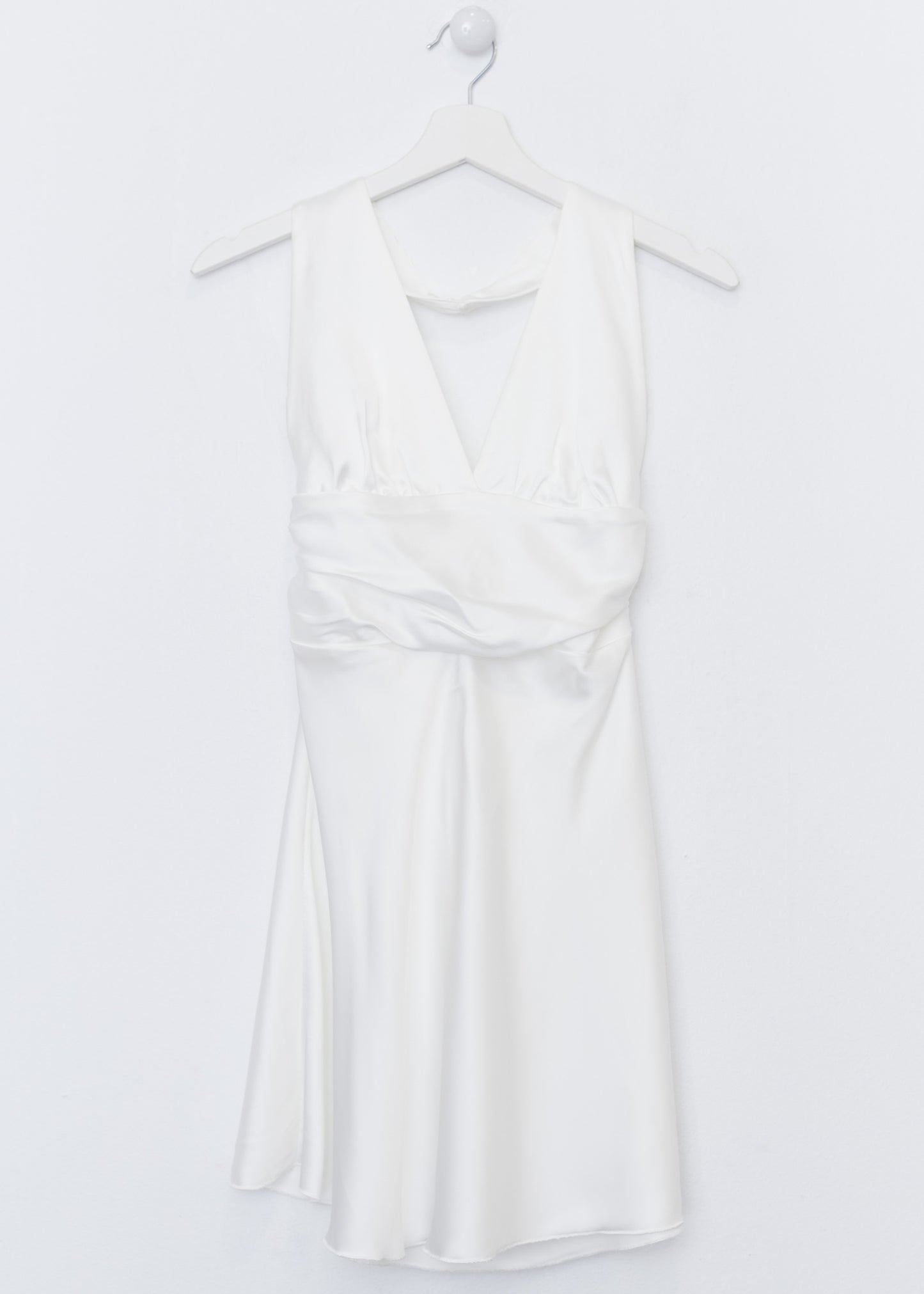 Short satin dress