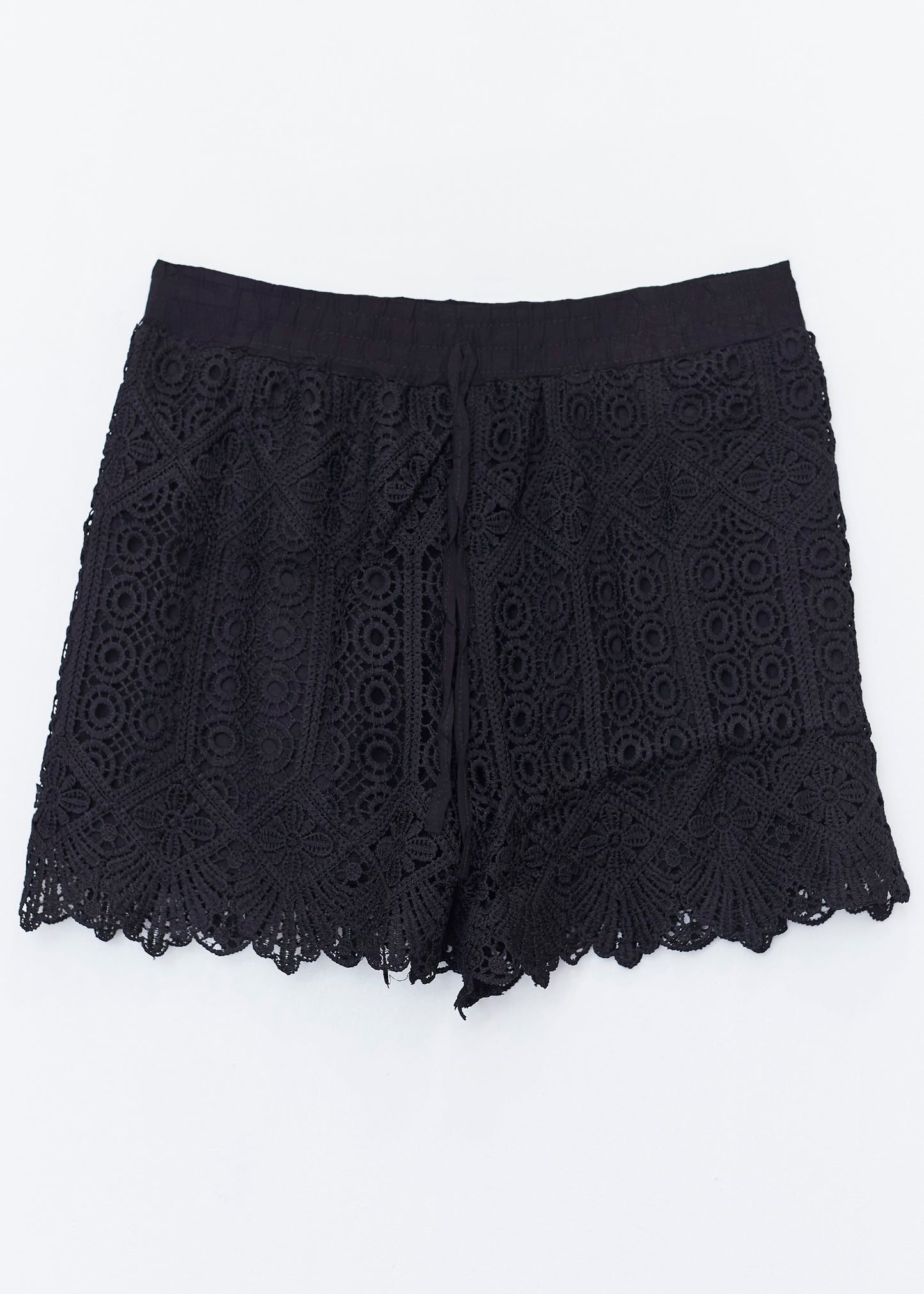 Shorts crochet floral