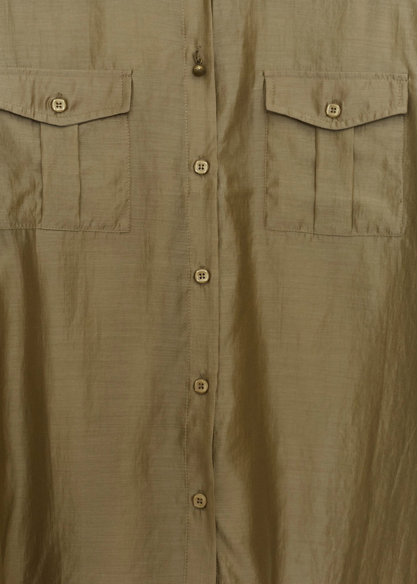 Organza shirt with pockets