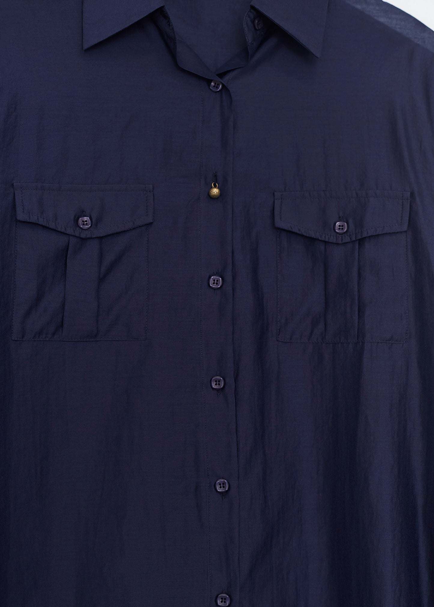 Organza shirt with pockets