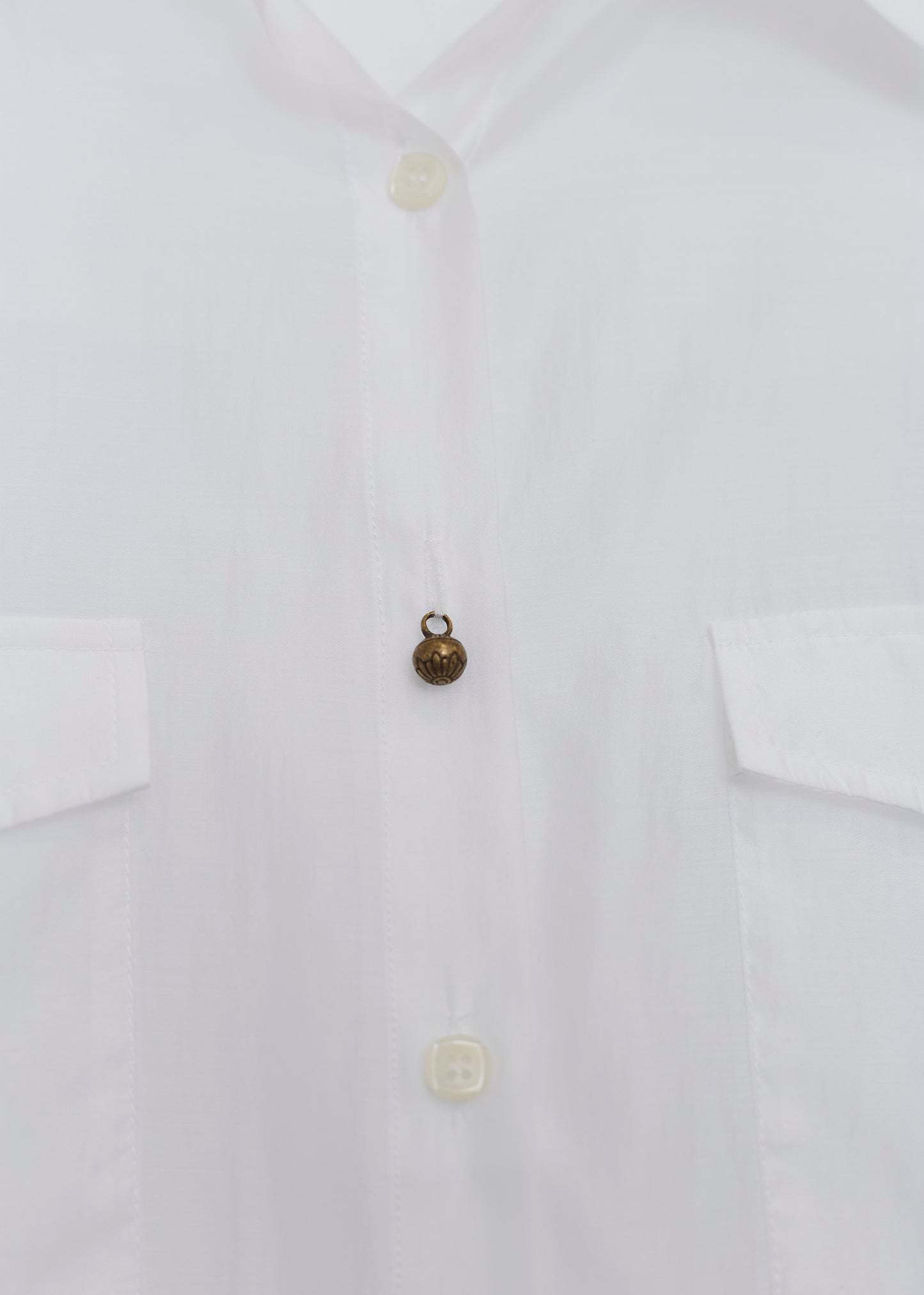 Organza shirt with pockets