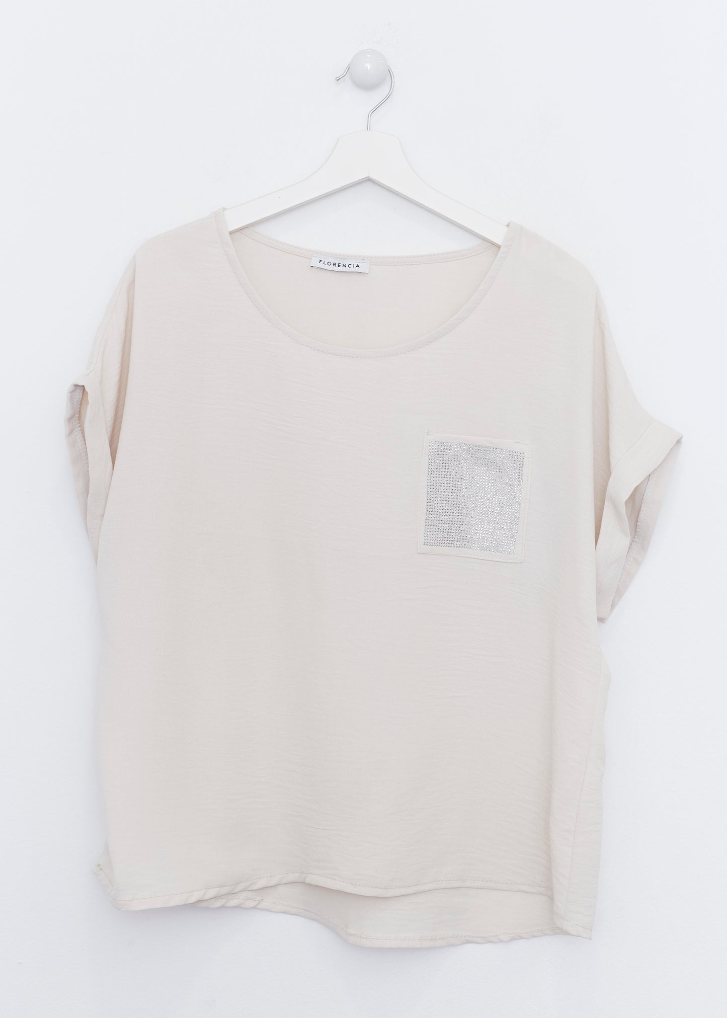 Sparkly pocket blouse