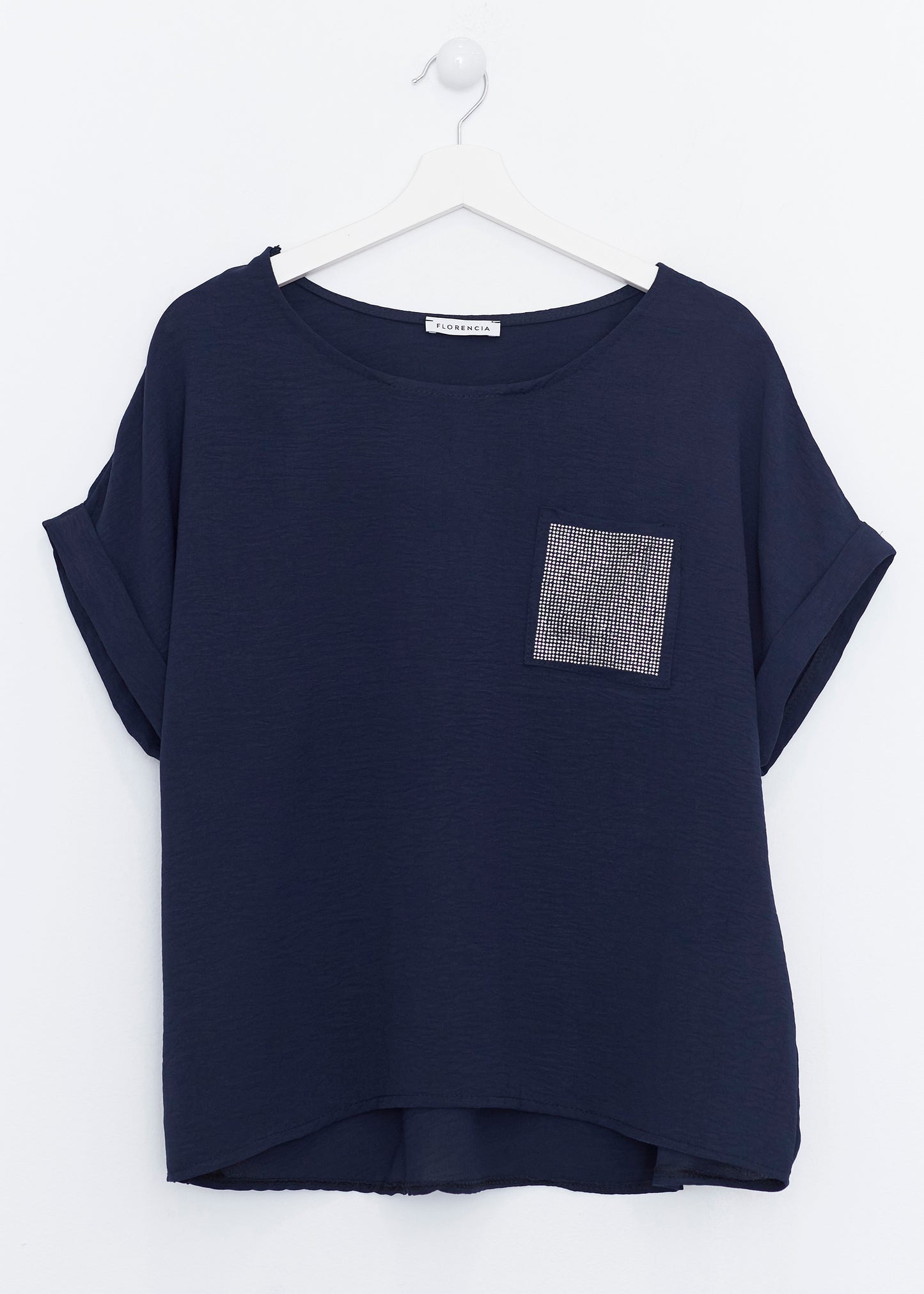 Sparkly pocket blouse