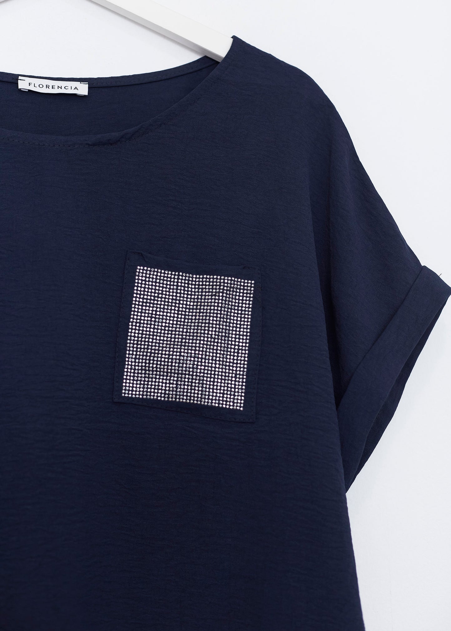 Sparkly pocket blouse
