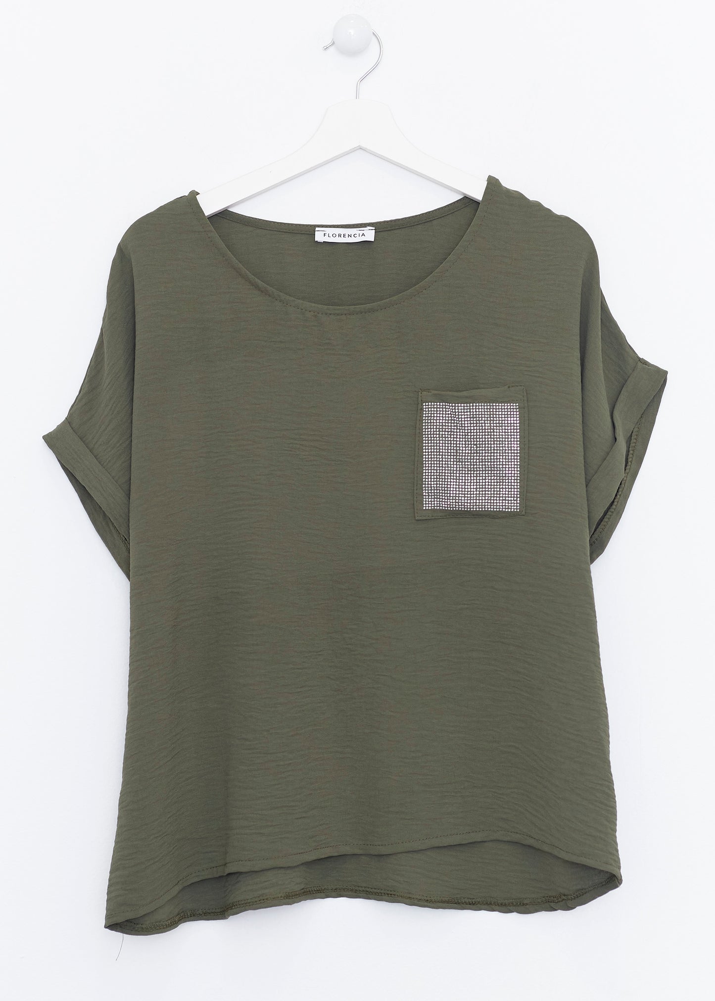 Sparkly pocket blouse