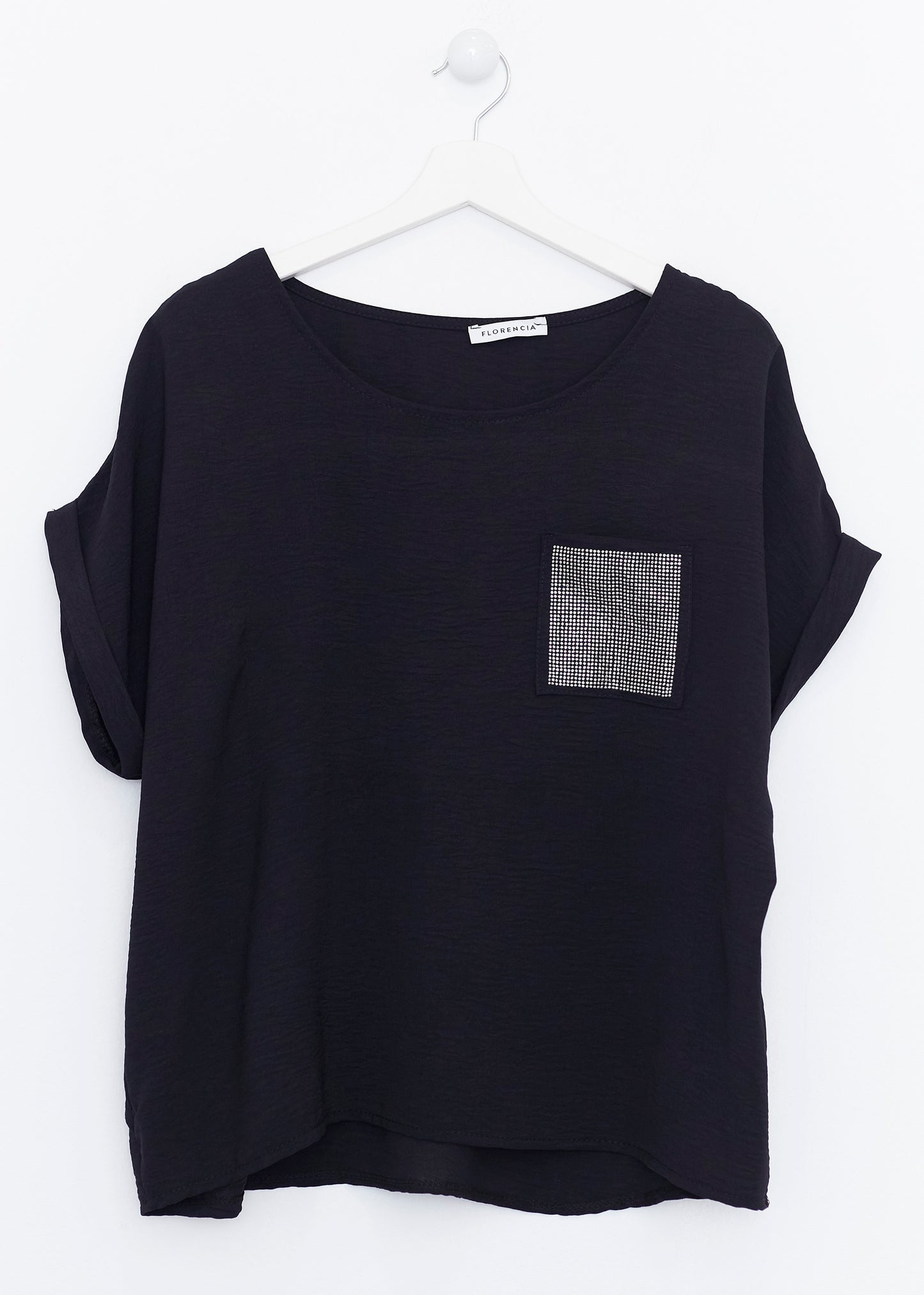 Sparkly pocket blouse