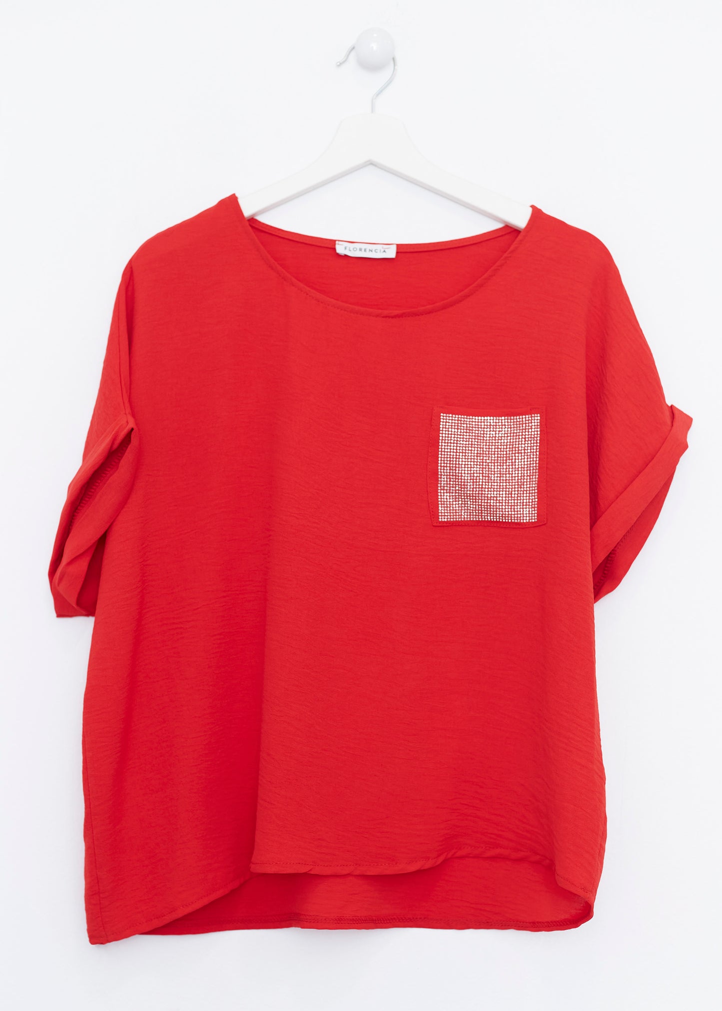 Sparkly pocket blouse