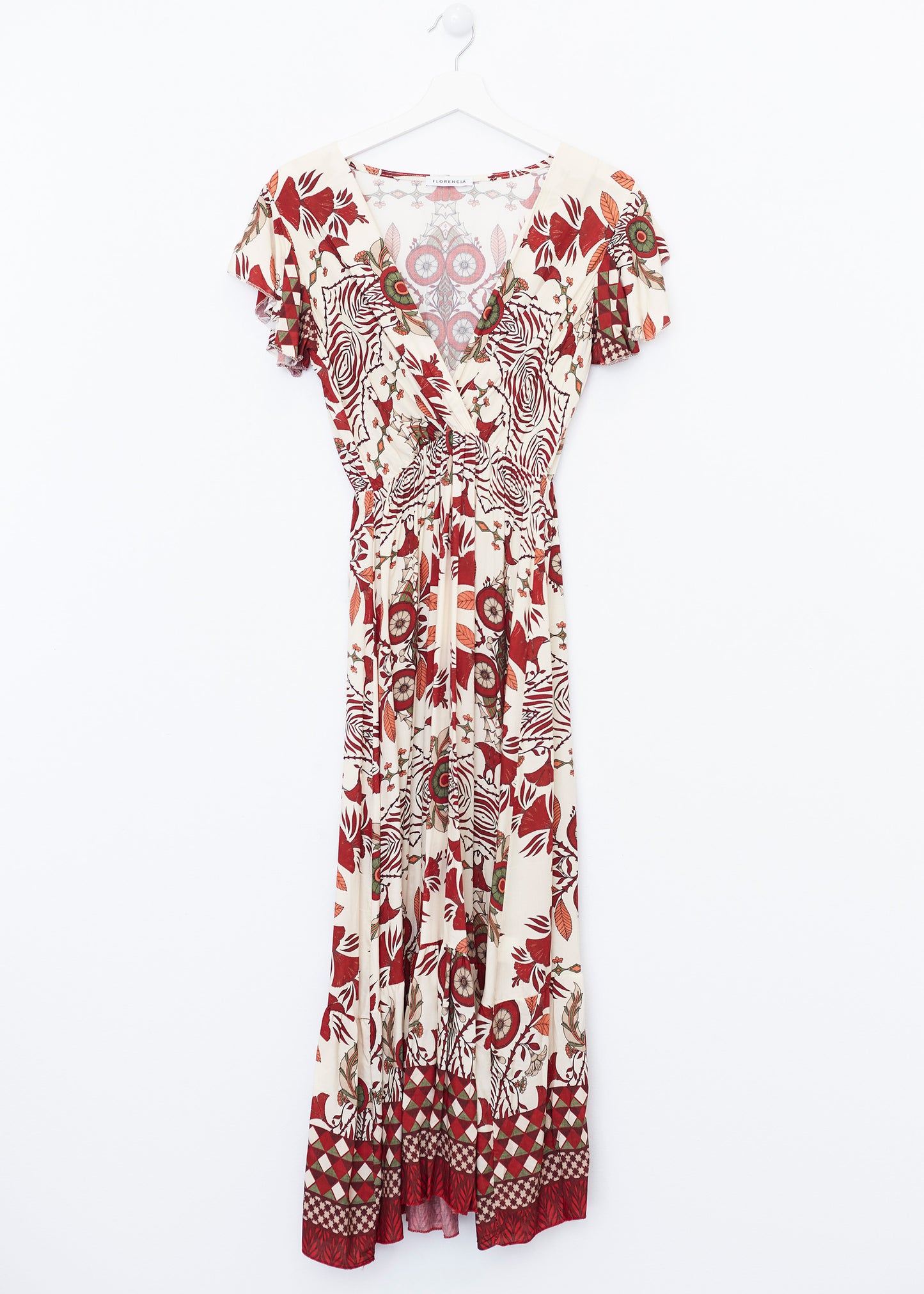Floral wrap dress