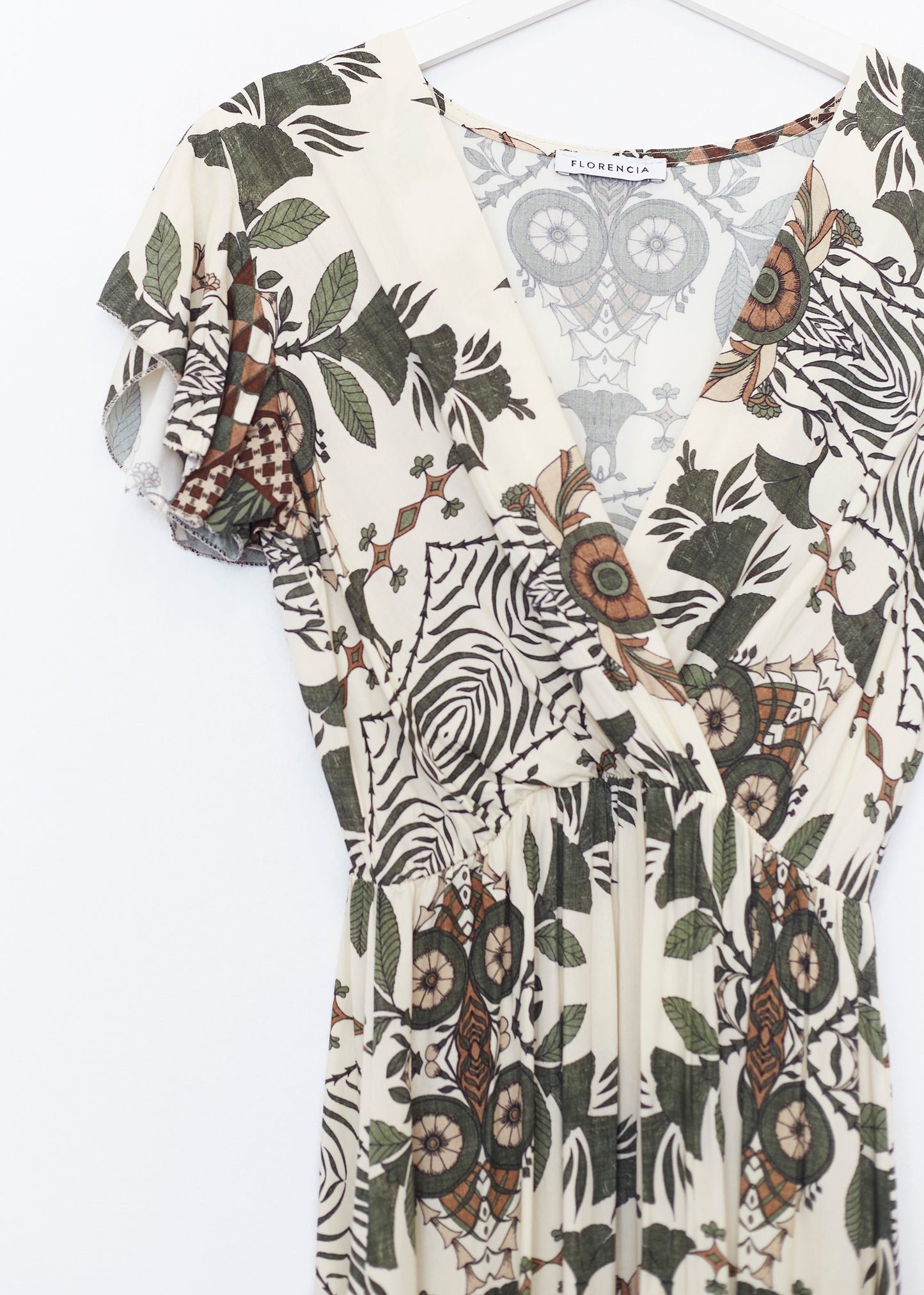 Floral wrap dress