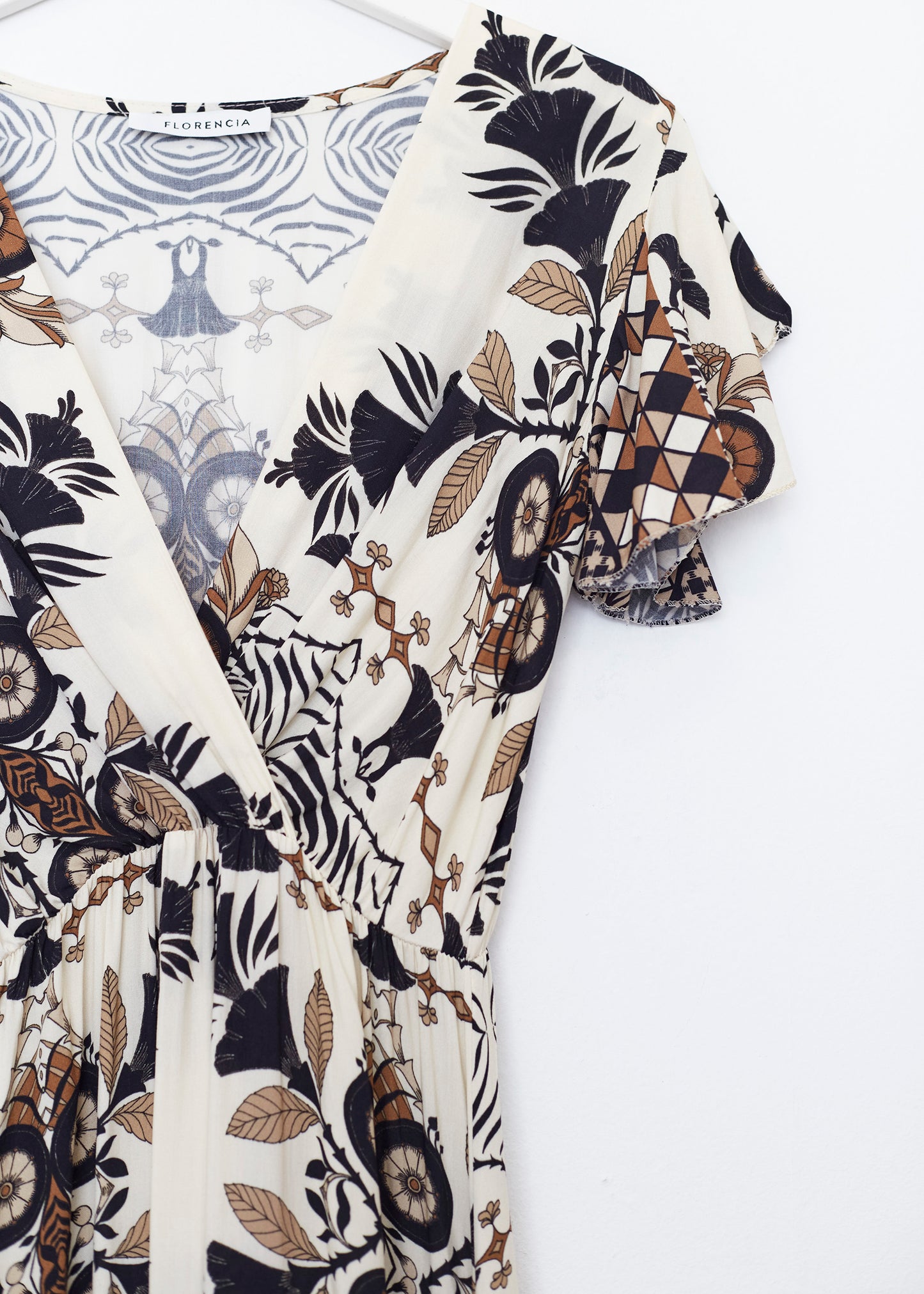 Floral wrap dress
