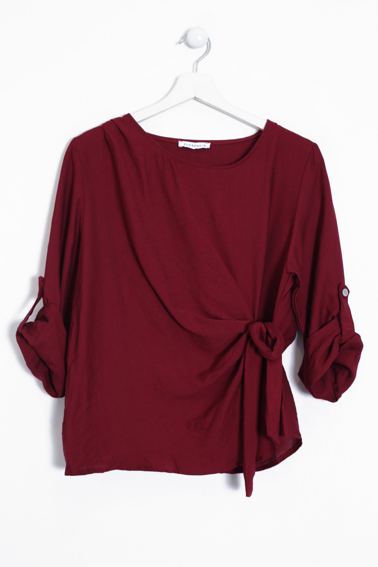 Blusa Tamariu nudo cuello redondo