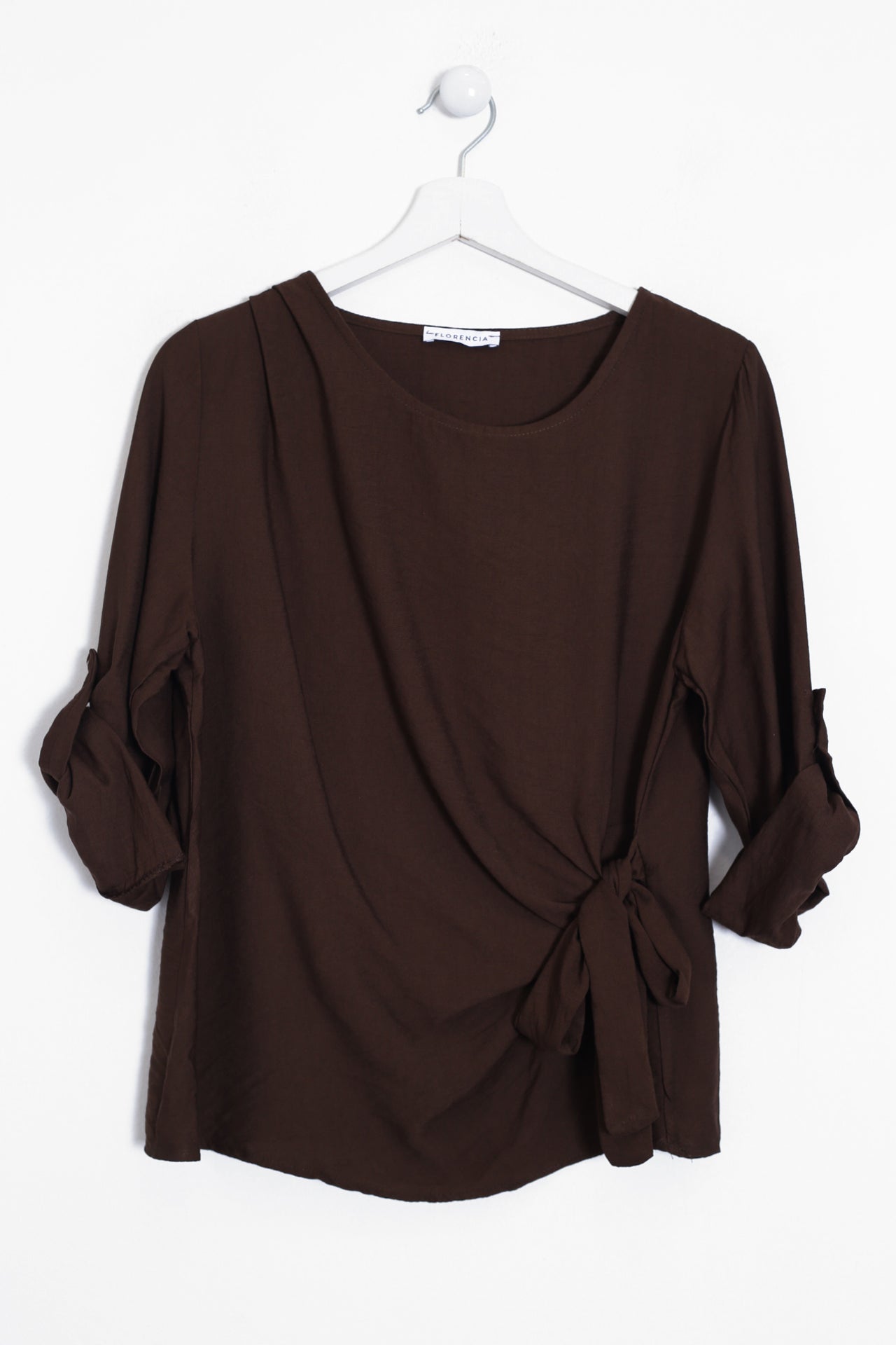 Blusa Tamariu nudo cuello redondo