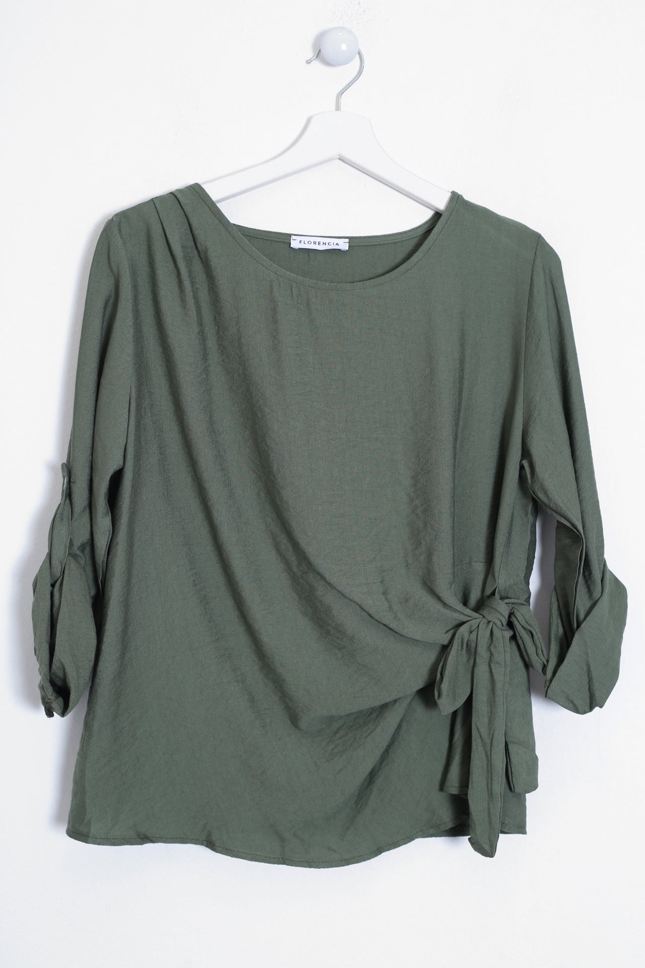 Blusa Tamariu nudo cuello redondo