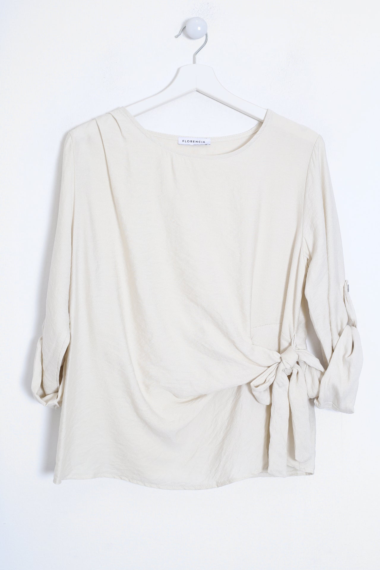Blusa Tamariu nudo cuello redondo