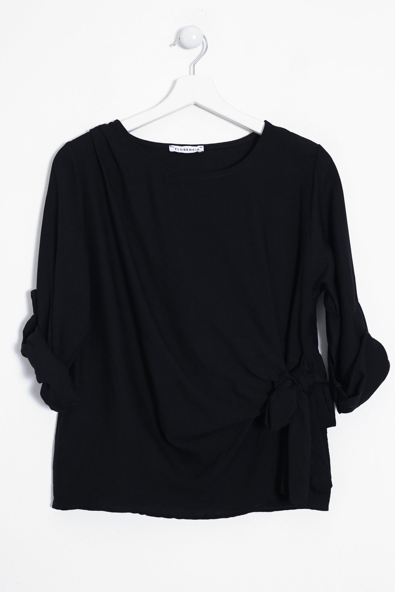Blusa Tamariu nudo cuello redondo