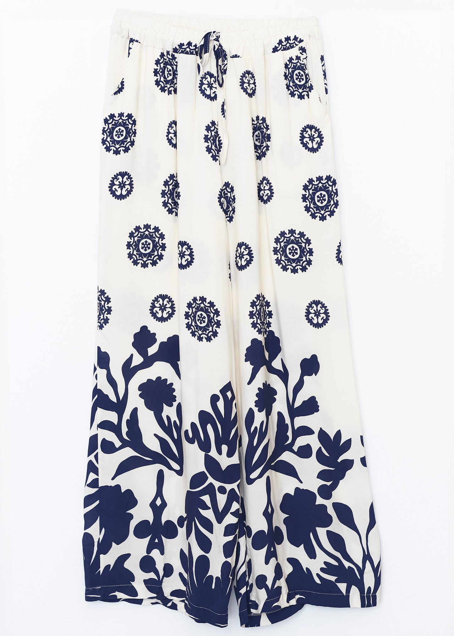 Navy palazzo pants
