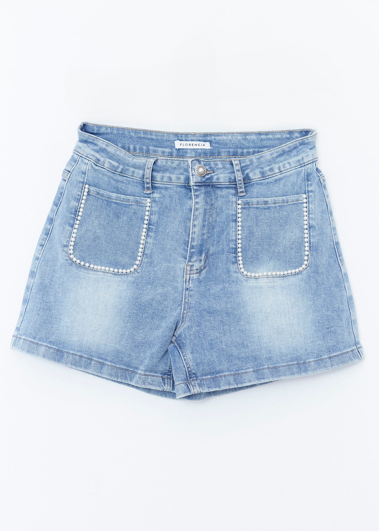 Short denim perlas