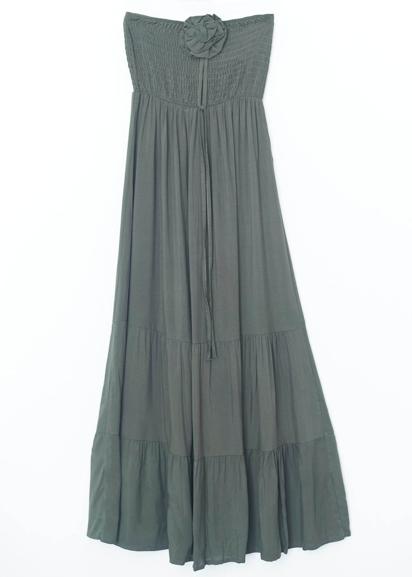 Ruched flower dress