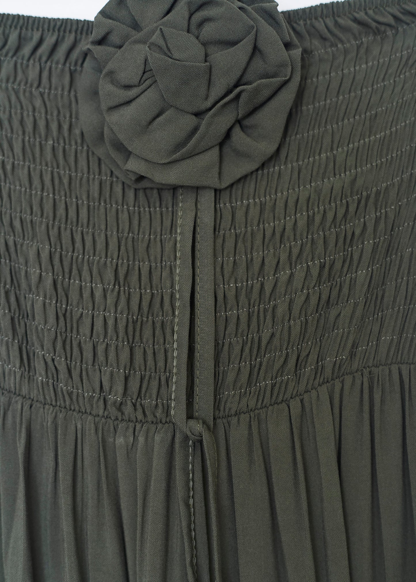 Ruched flower dress