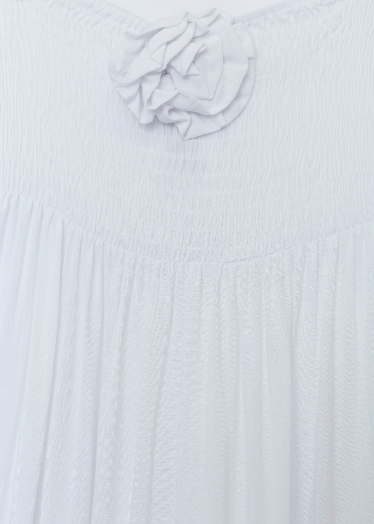 Ruched flower dress