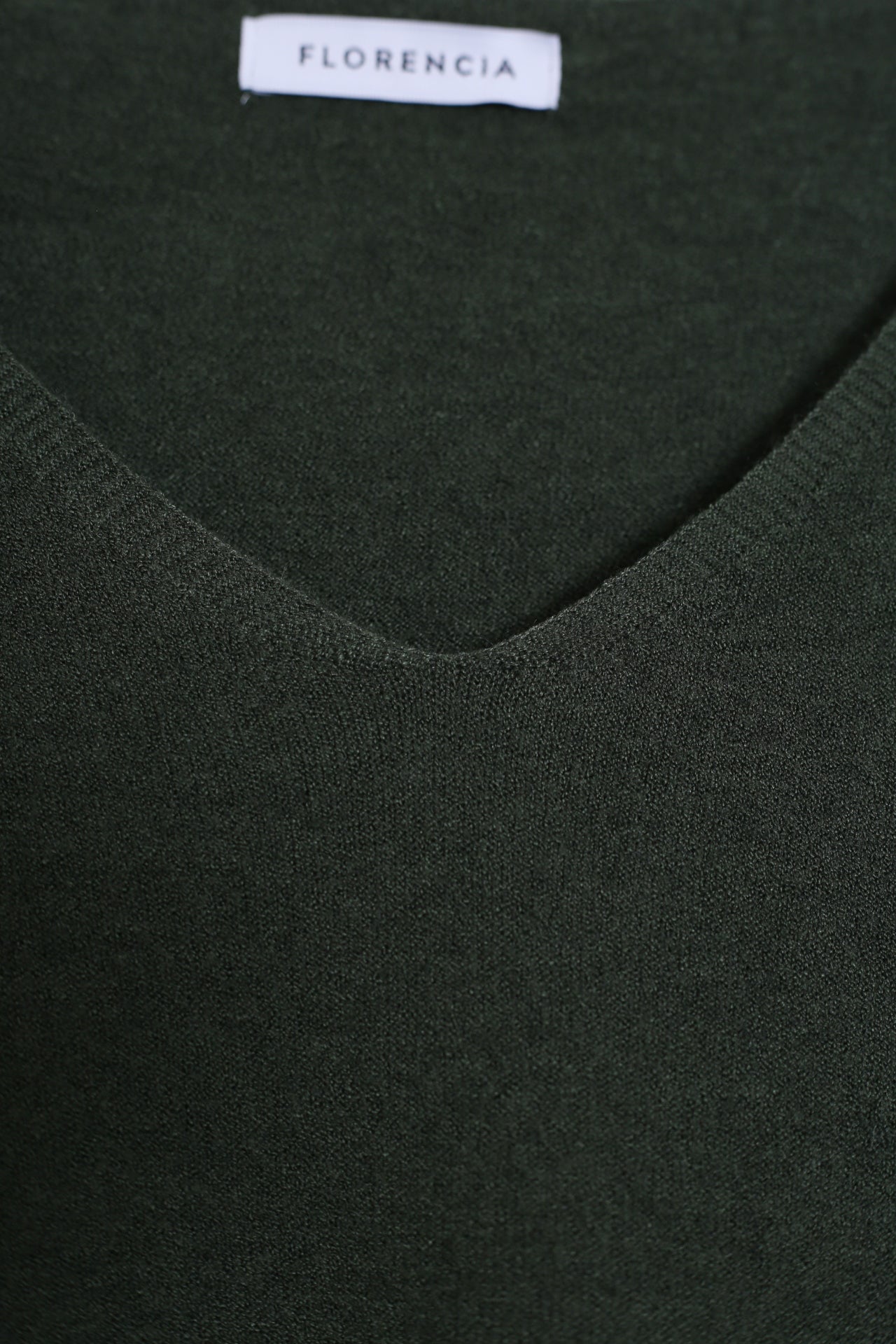 Jersey sin costuras cuello punta