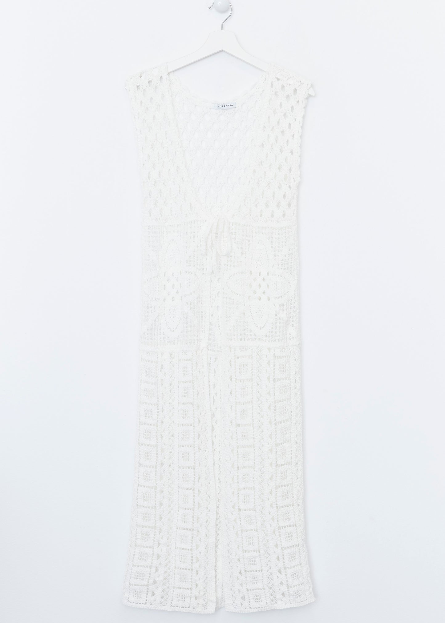 Long crochet vest