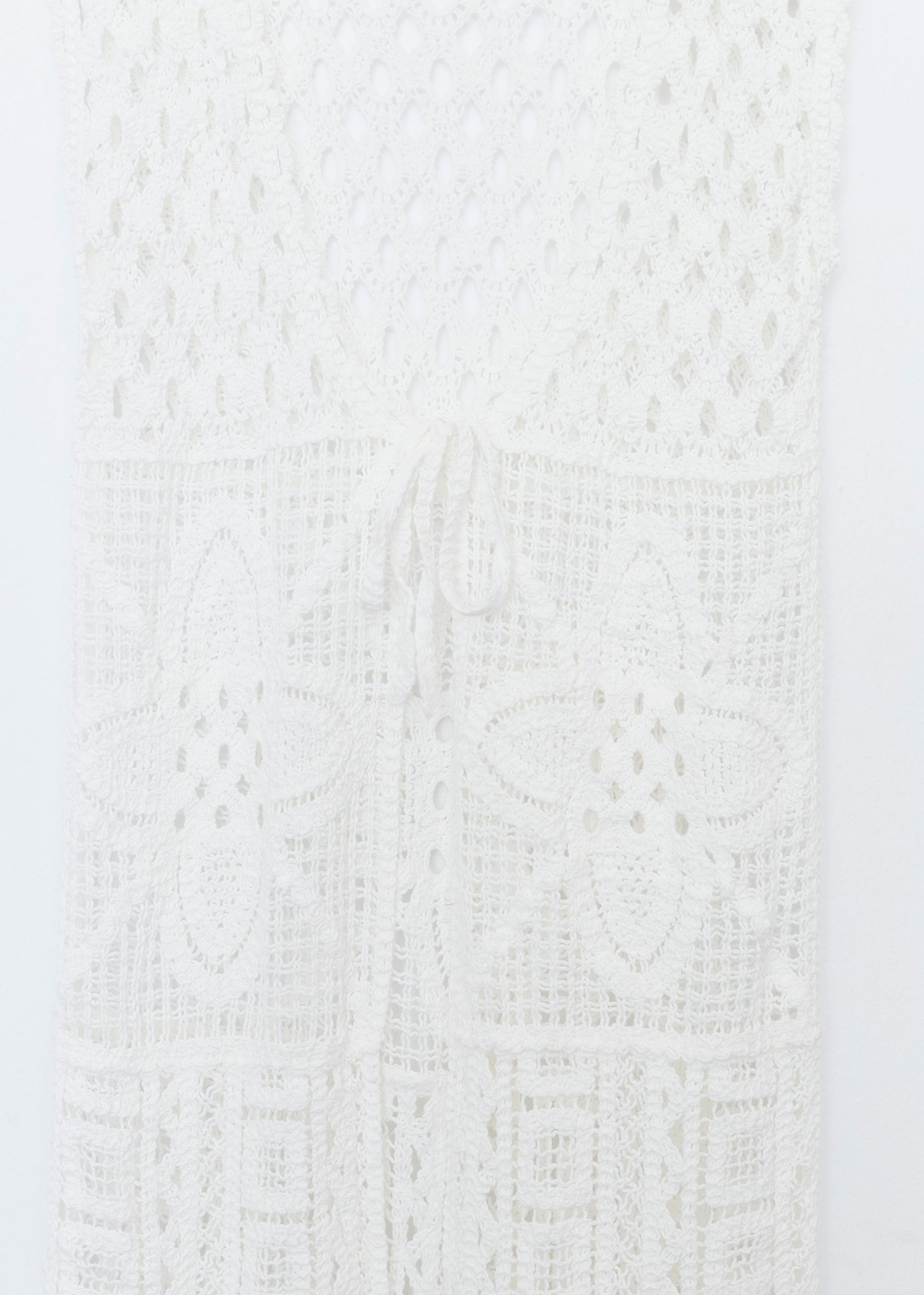Long crochet vest