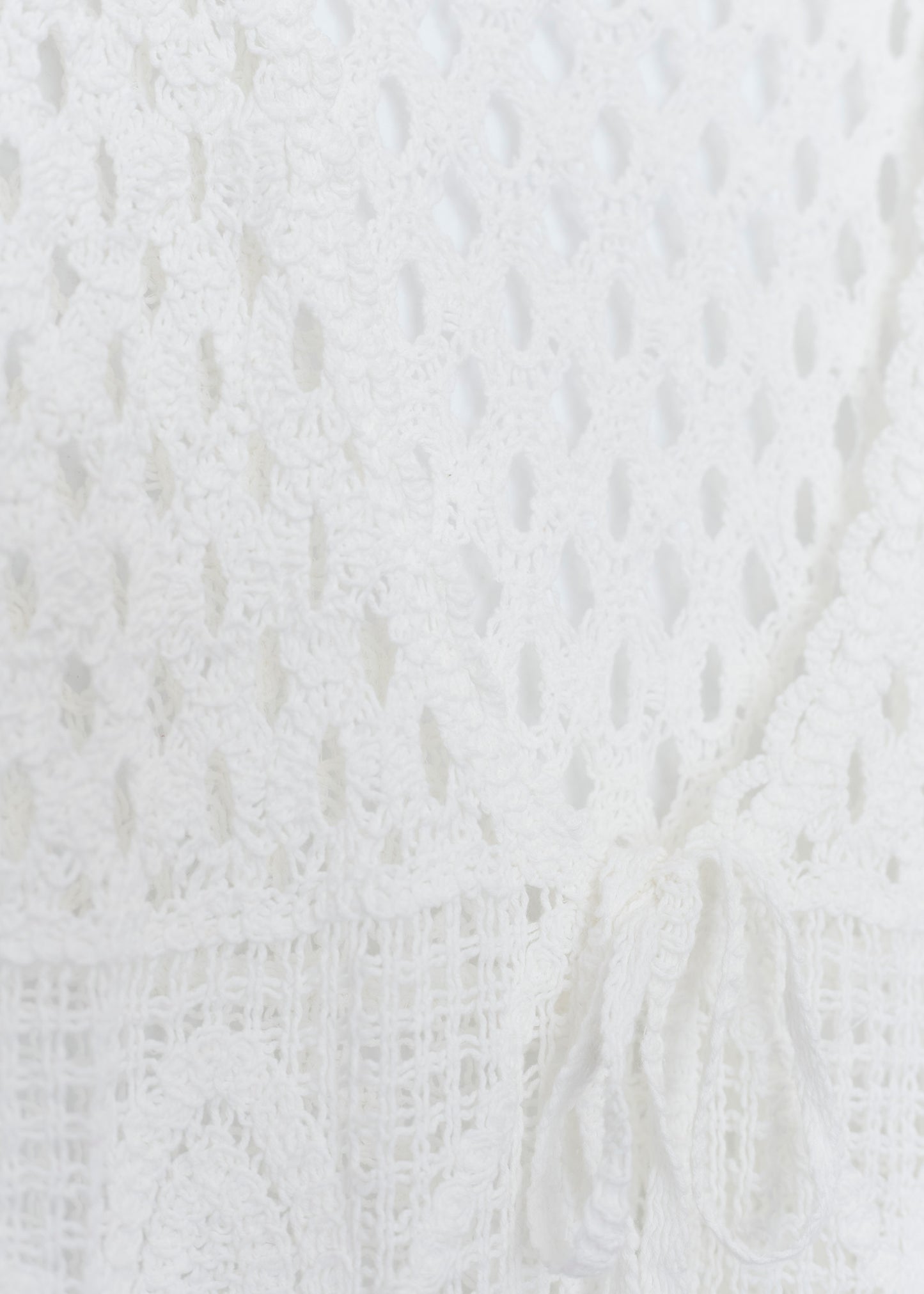 Long crochet vest