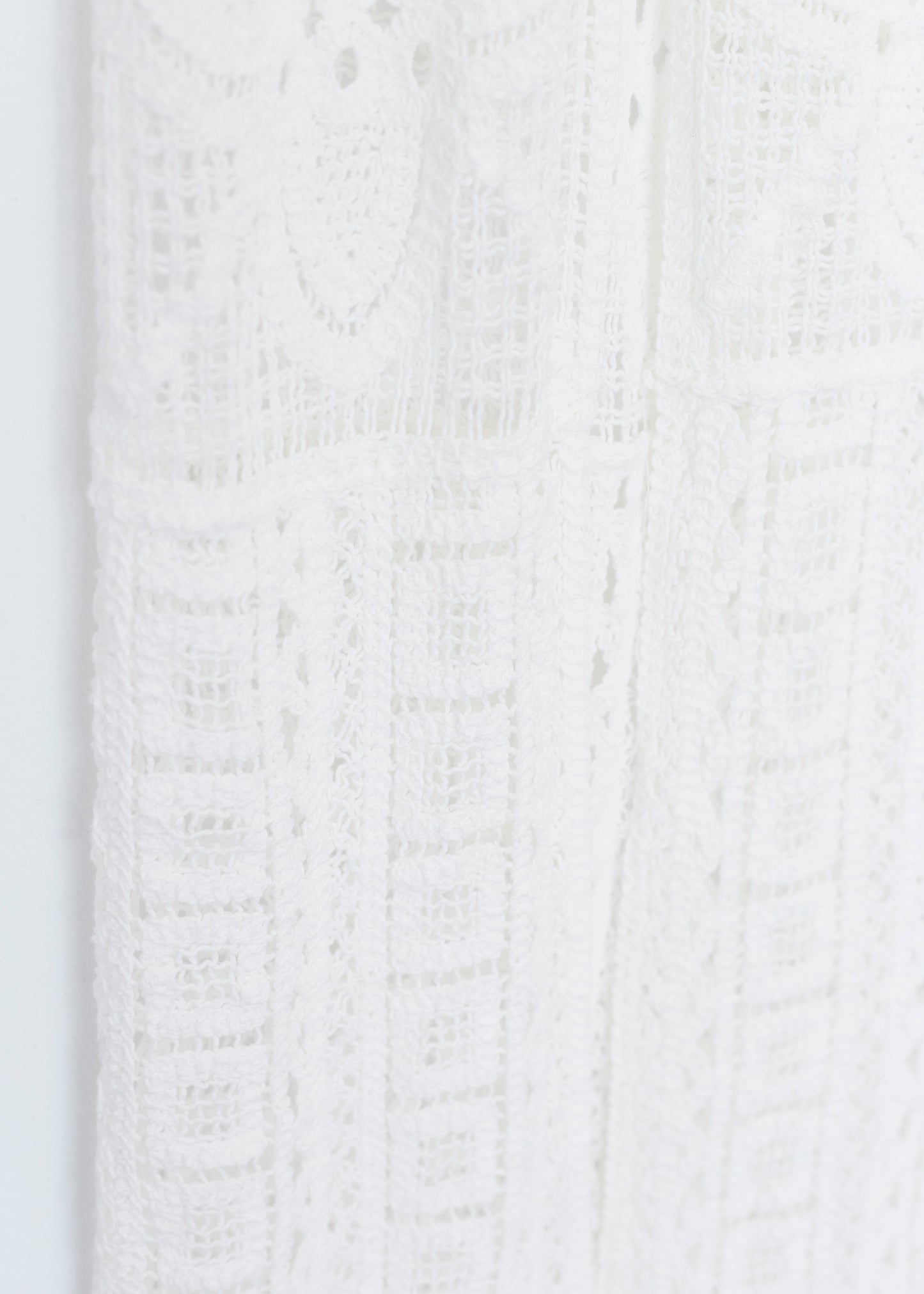 Long crochet vest