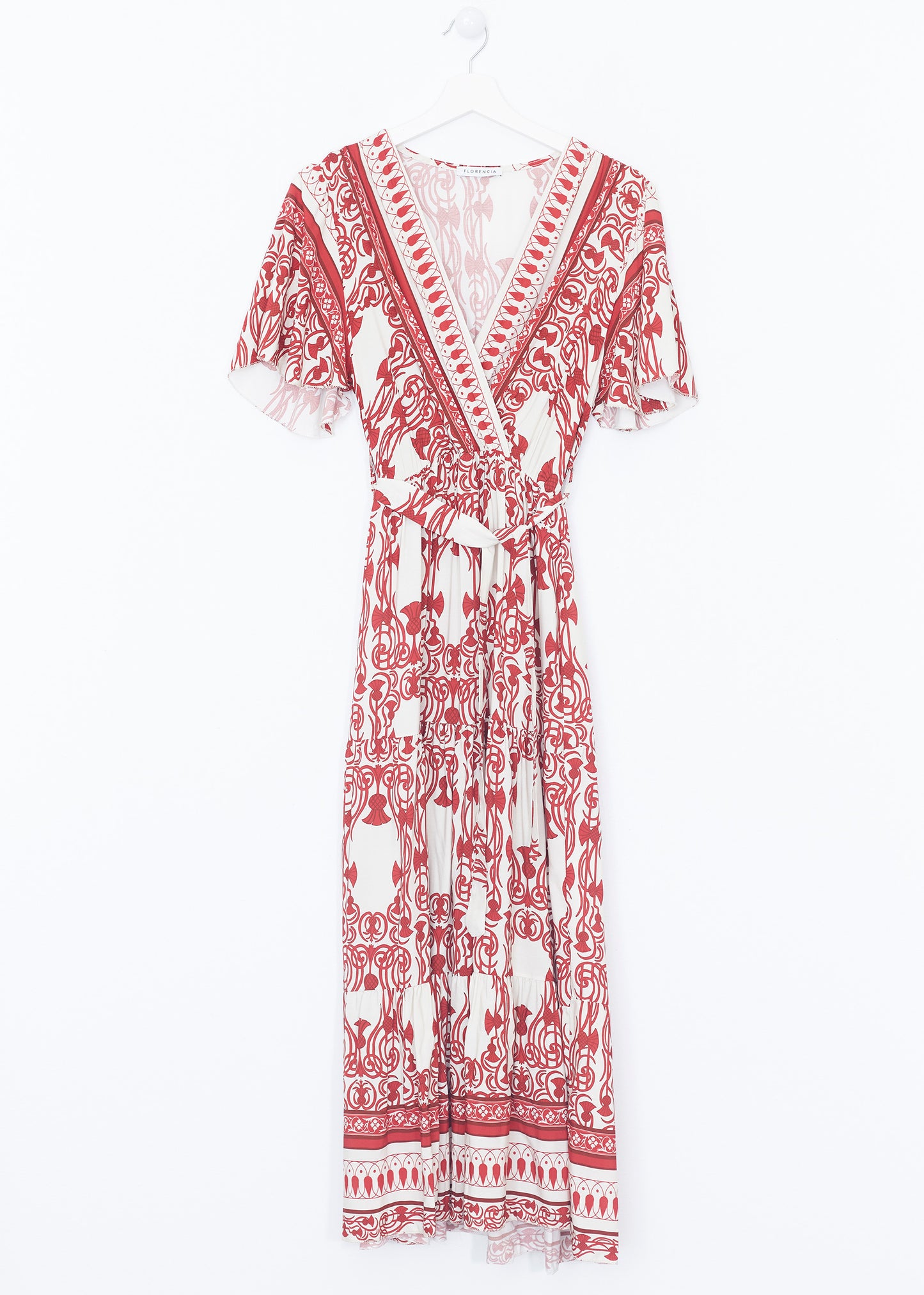 Fringe wrap dress