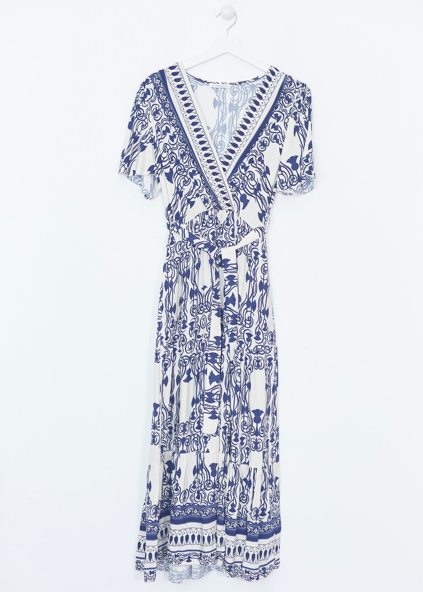 Fringe wrap dress
