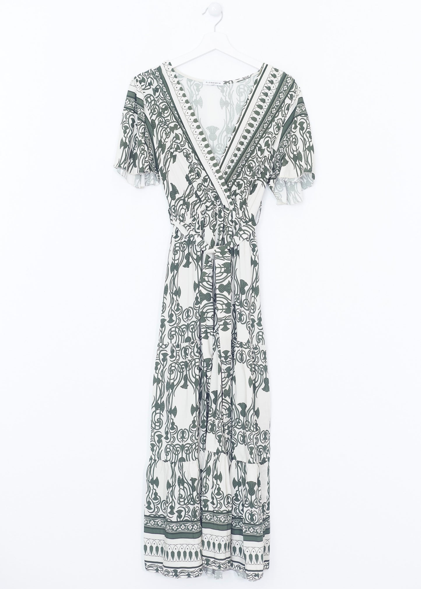 Fringe wrap dress