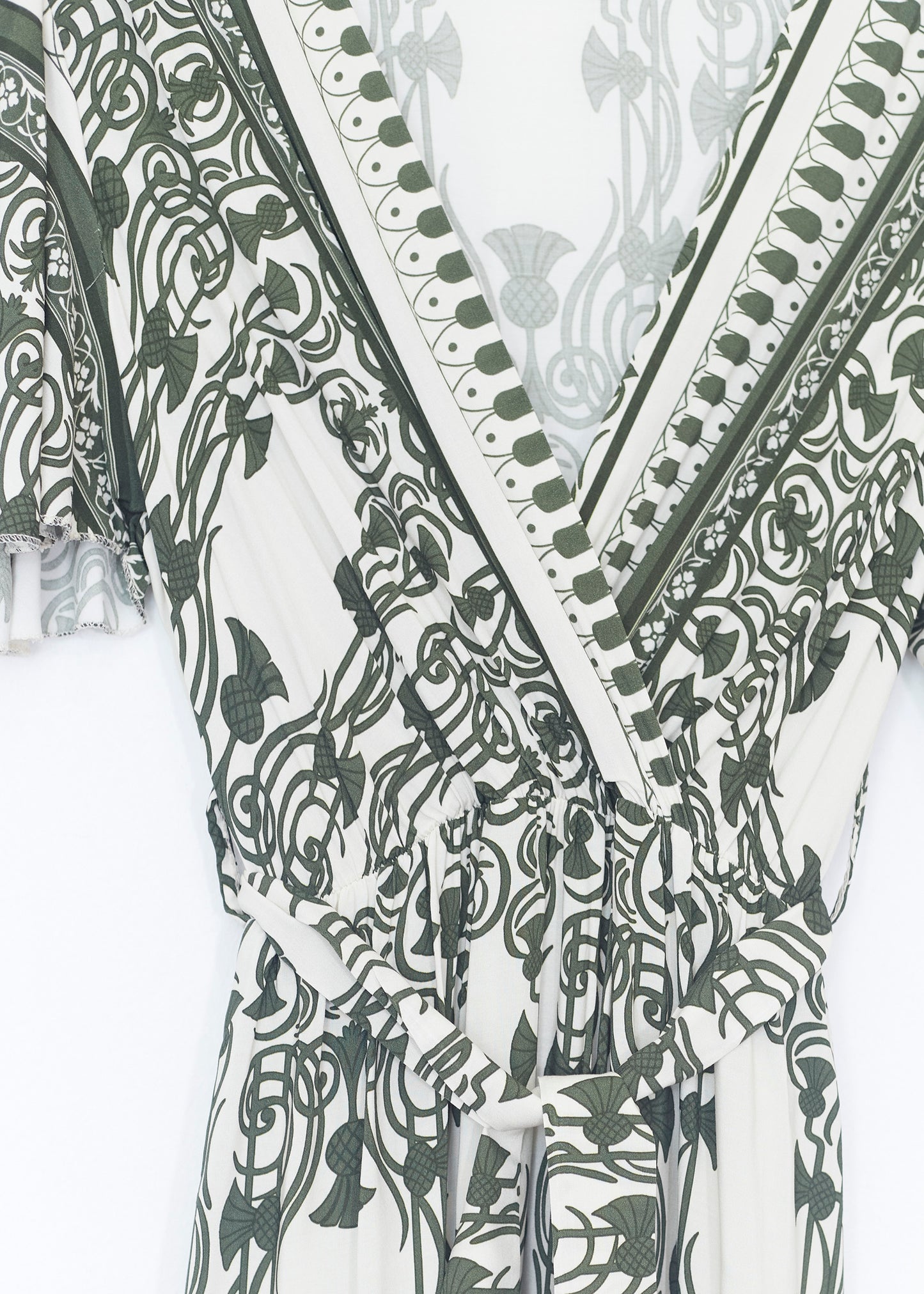 Fringe wrap dress