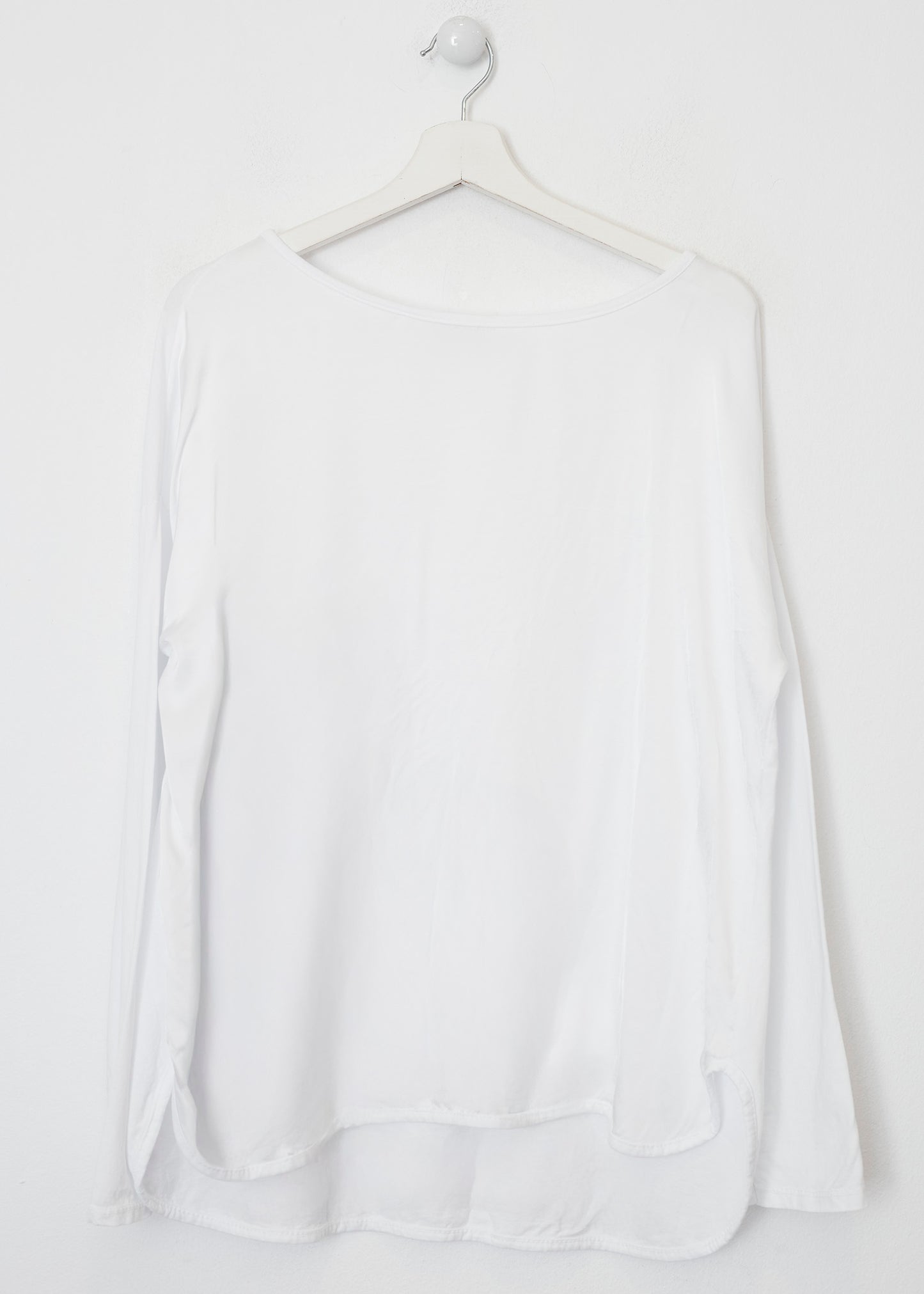 Camiseta bimateria raso cuello redondo