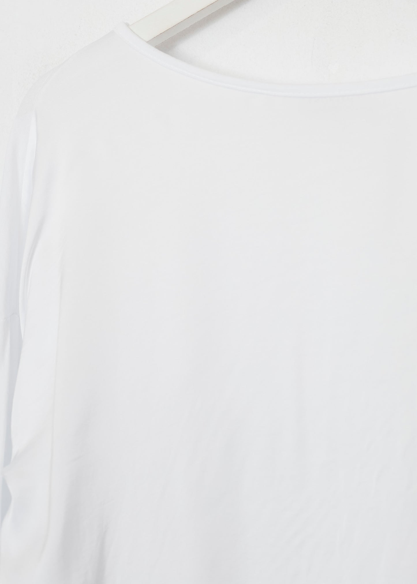 Camiseta bimateria raso cuello redondo