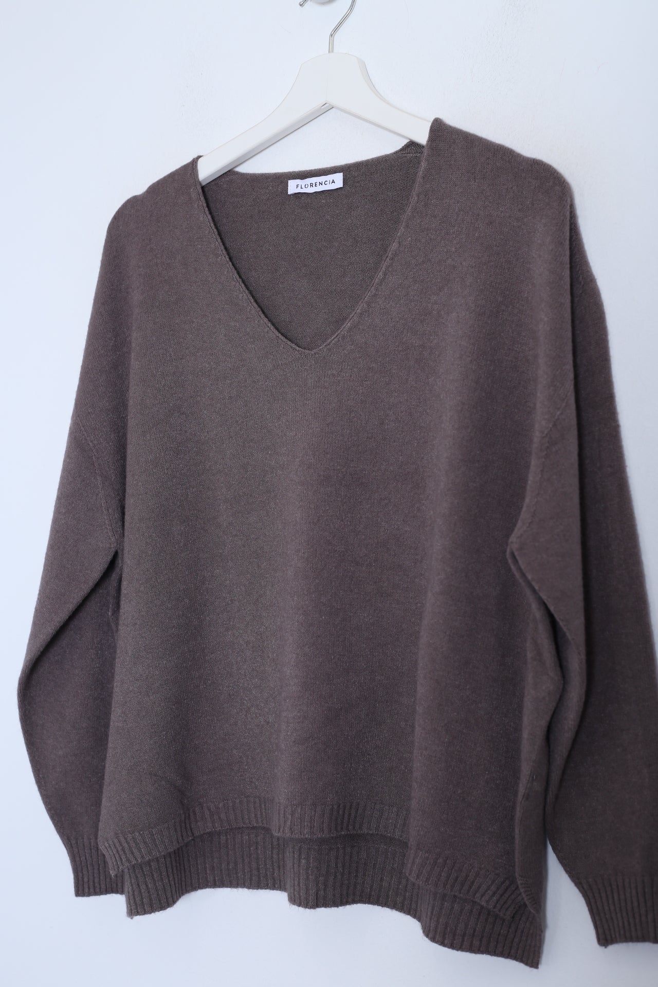 Jersey sin costuras cuello punta