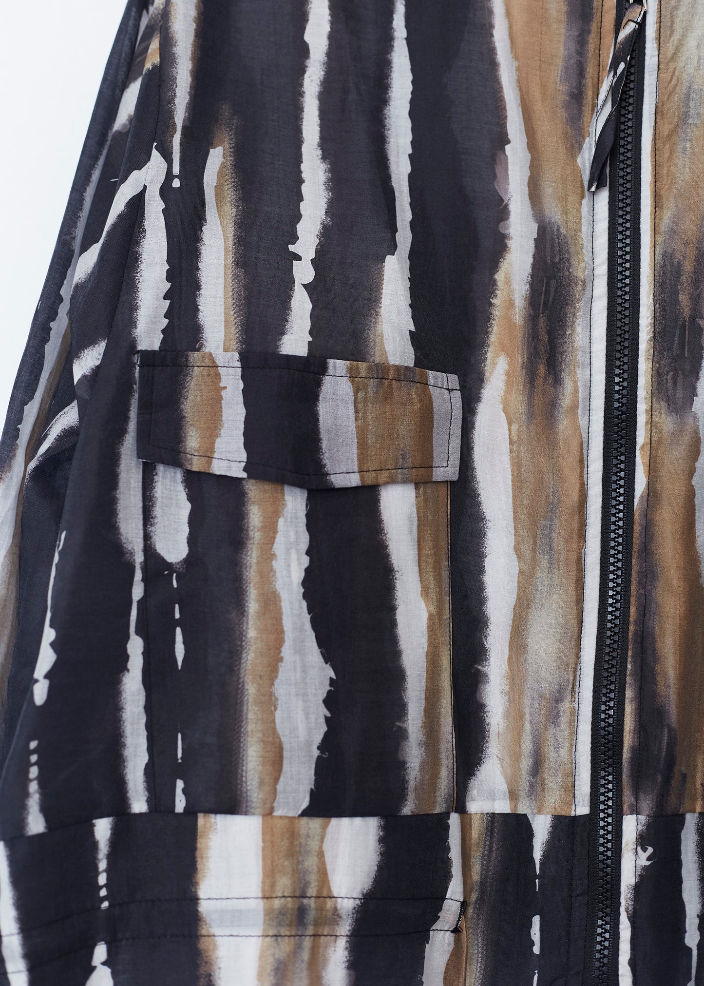 Printed organza bomber