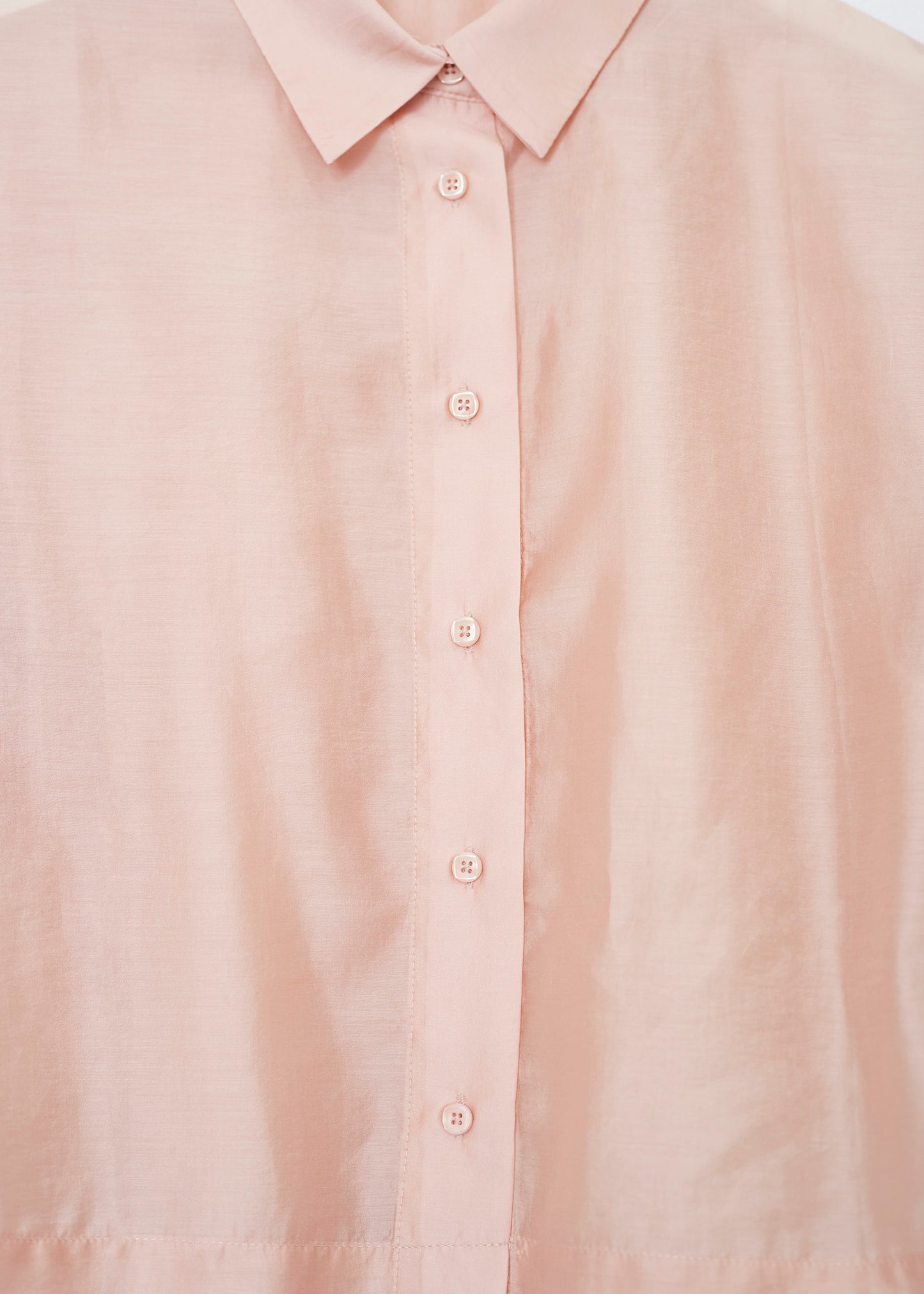 Short sleeve organza shirt