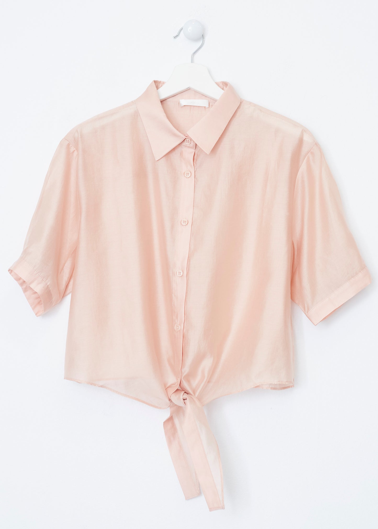 Organza knot shirt