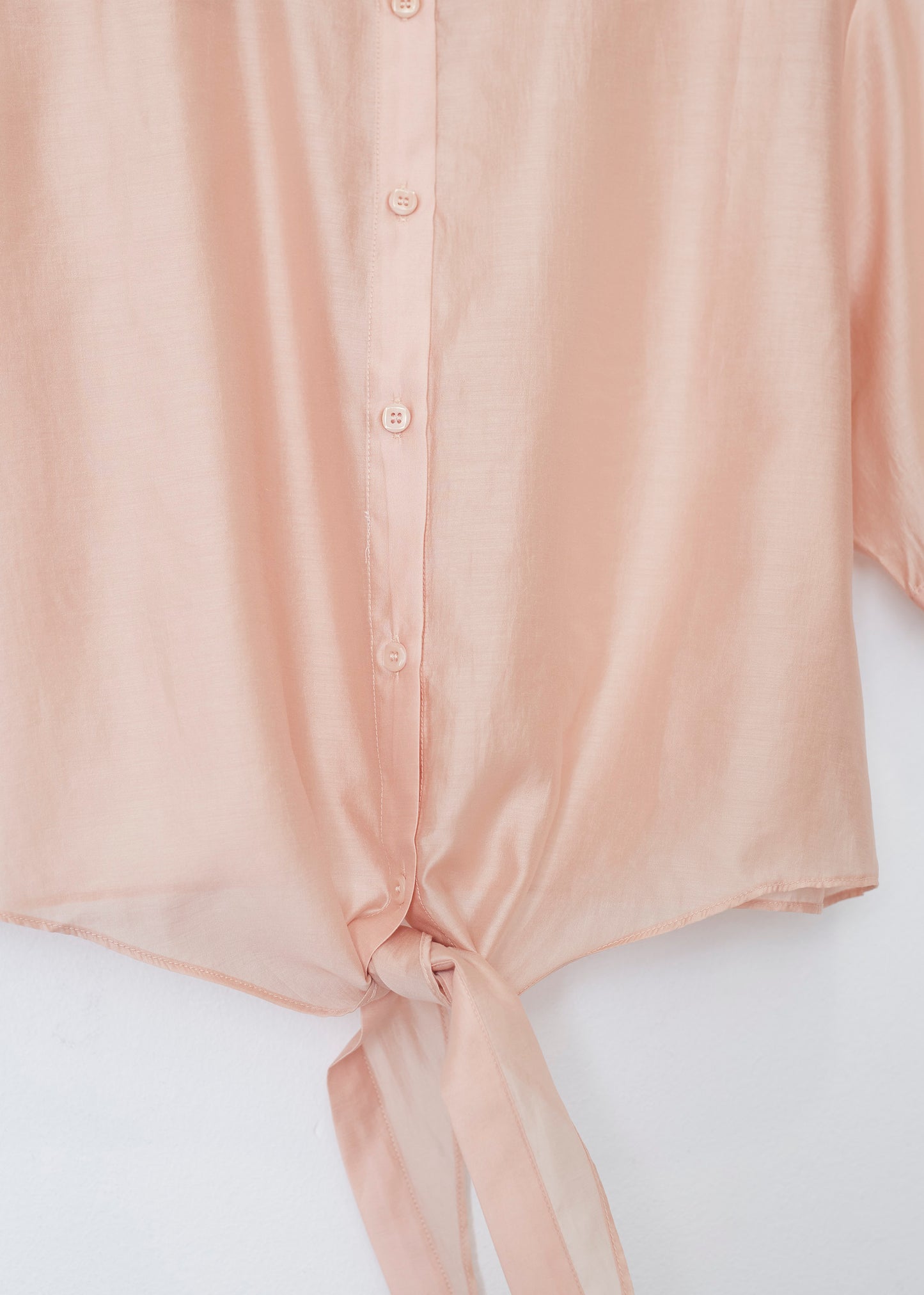 Organza knot shirt