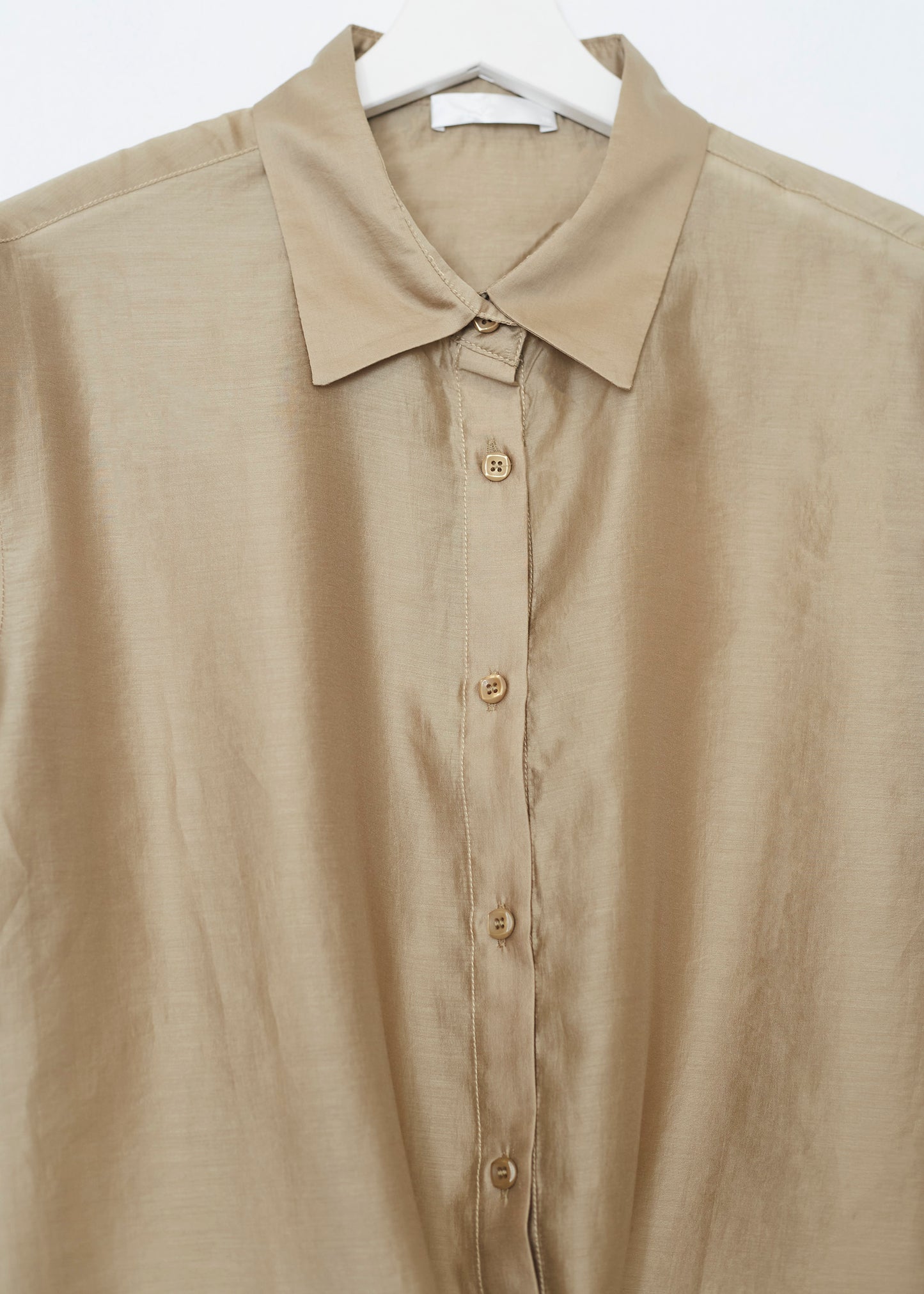 Organza knot shirt