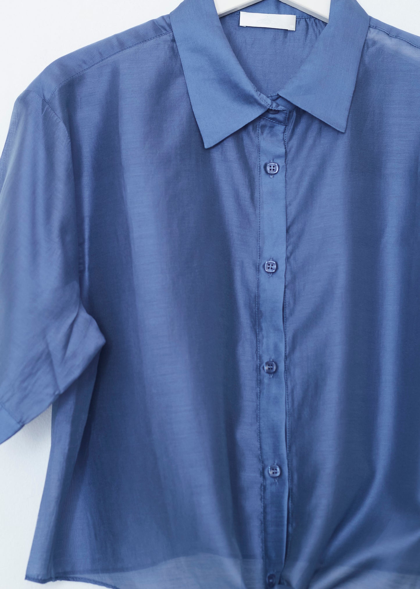 Organza knot shirt