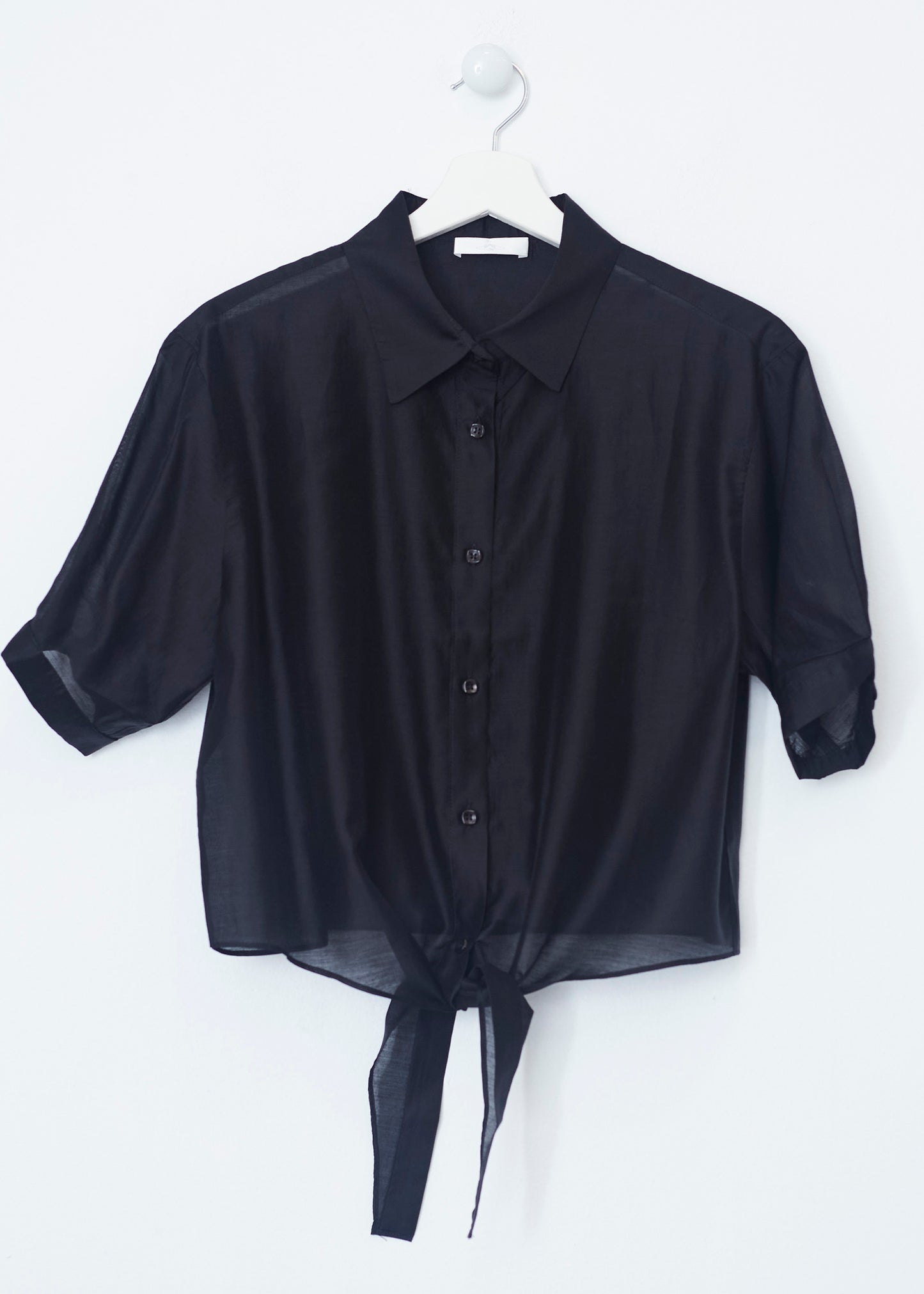 Organza knot shirt