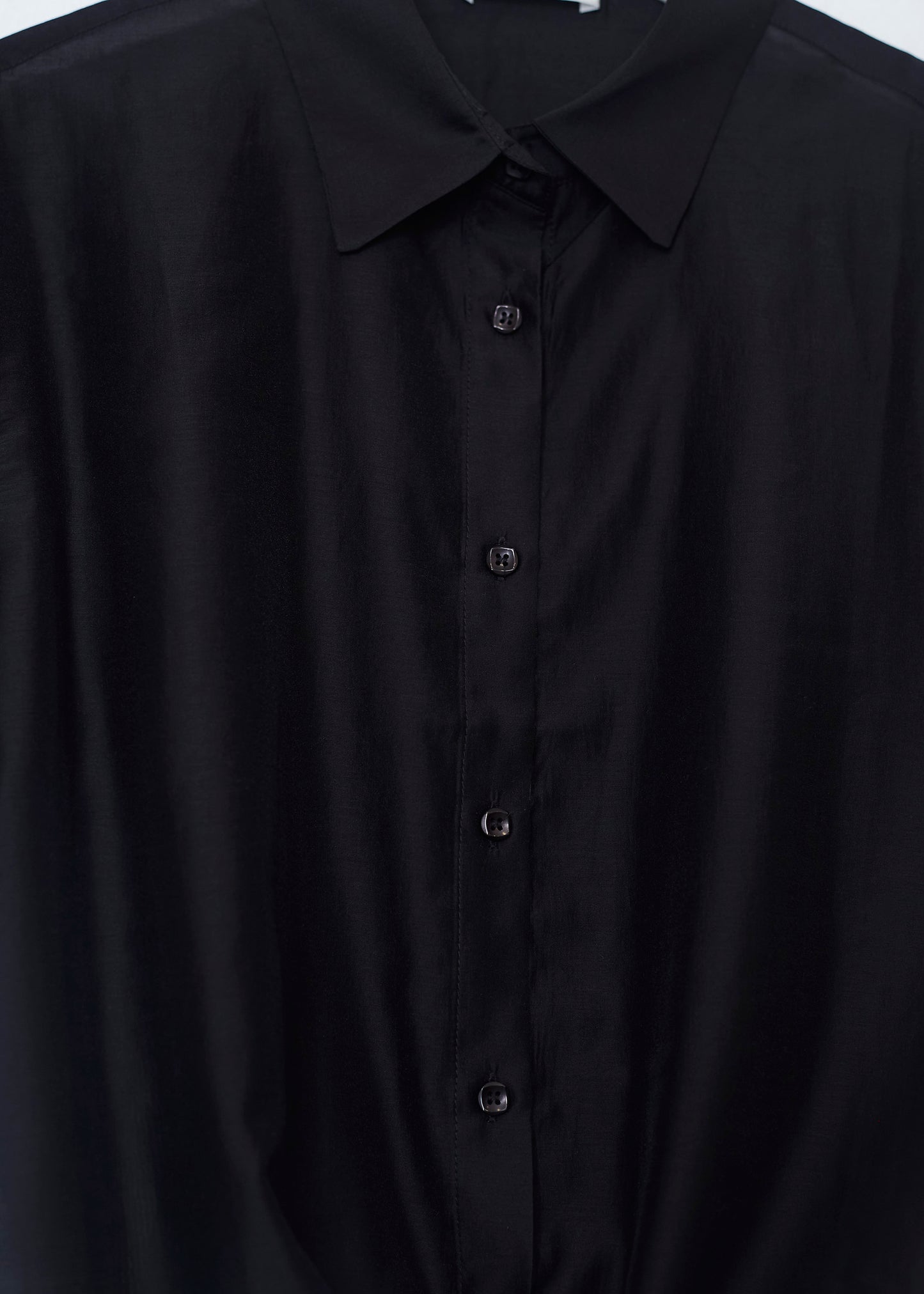 Organza knot shirt